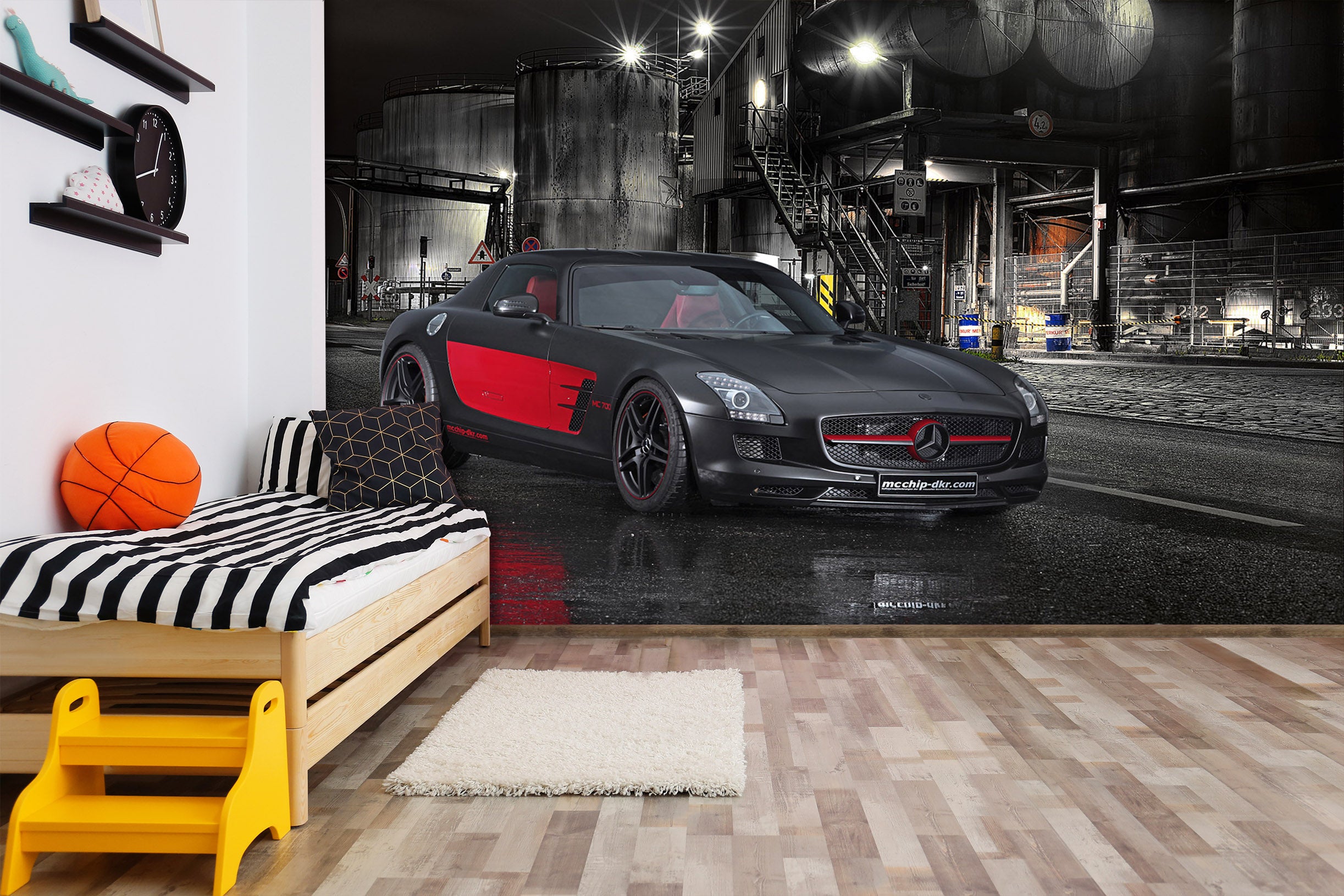 3D Factory Sports Car 022 Vehicle Wall Murals