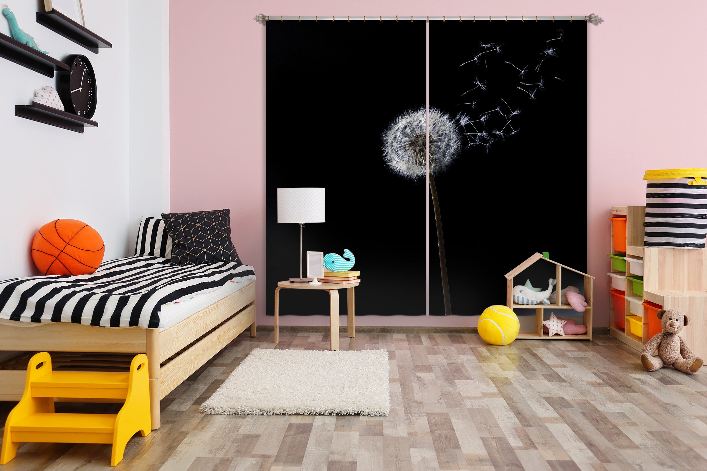 3D Dandelion 078 Marco Carmassi Curtain Curtains Drapes