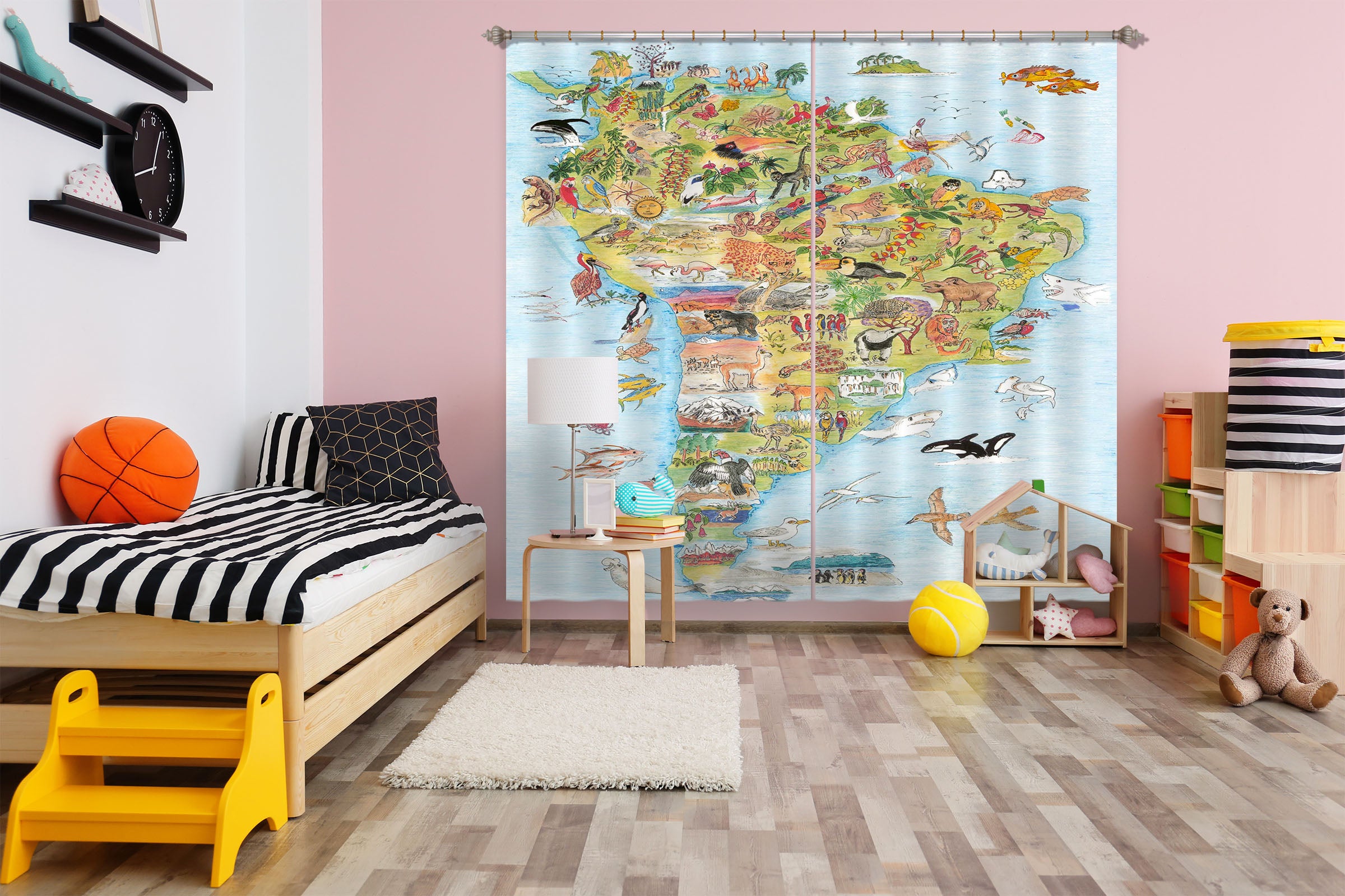 3D South America 055 Michael Sewell Curtain Curtains Drapes