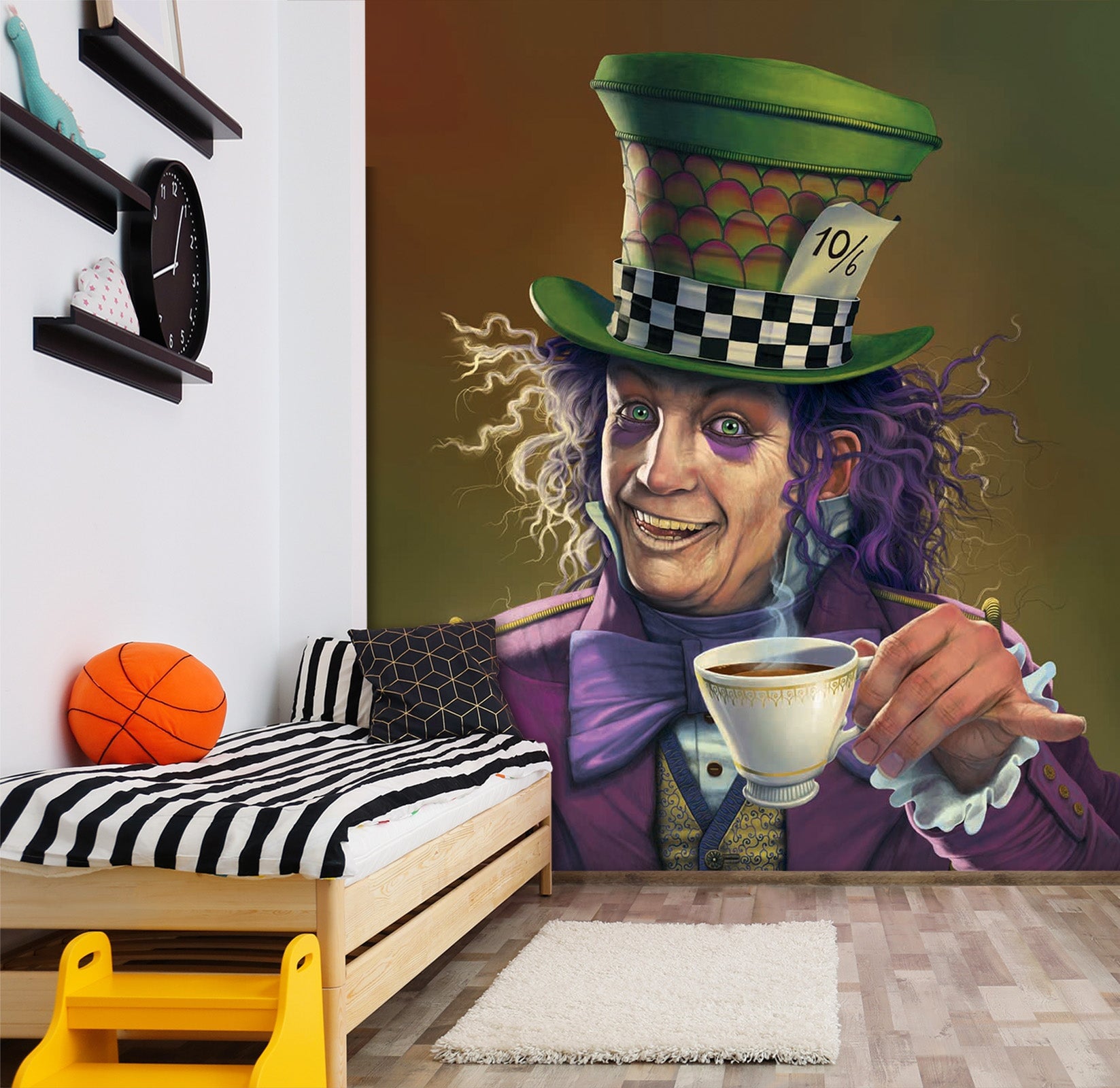 3D Mad Hatter Def 1428 Wall Murals Exclusive Designer Vincent Wallpaper AJ Wallpaper 