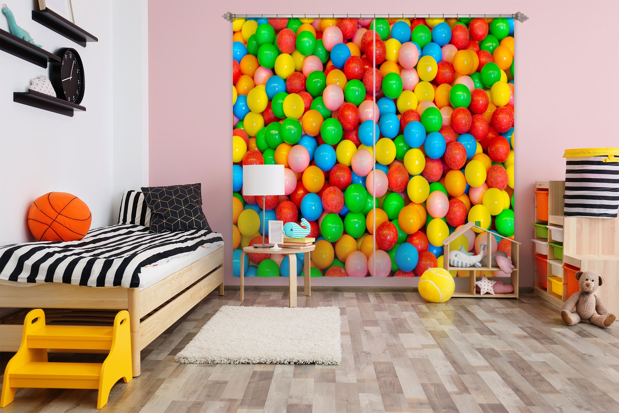 3D Rainbow Candy 6552 Assaf Frank Curtain Curtains Drapes