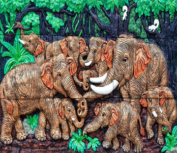 Elephant Family 121 Wallpaper AJ Wallpaper 