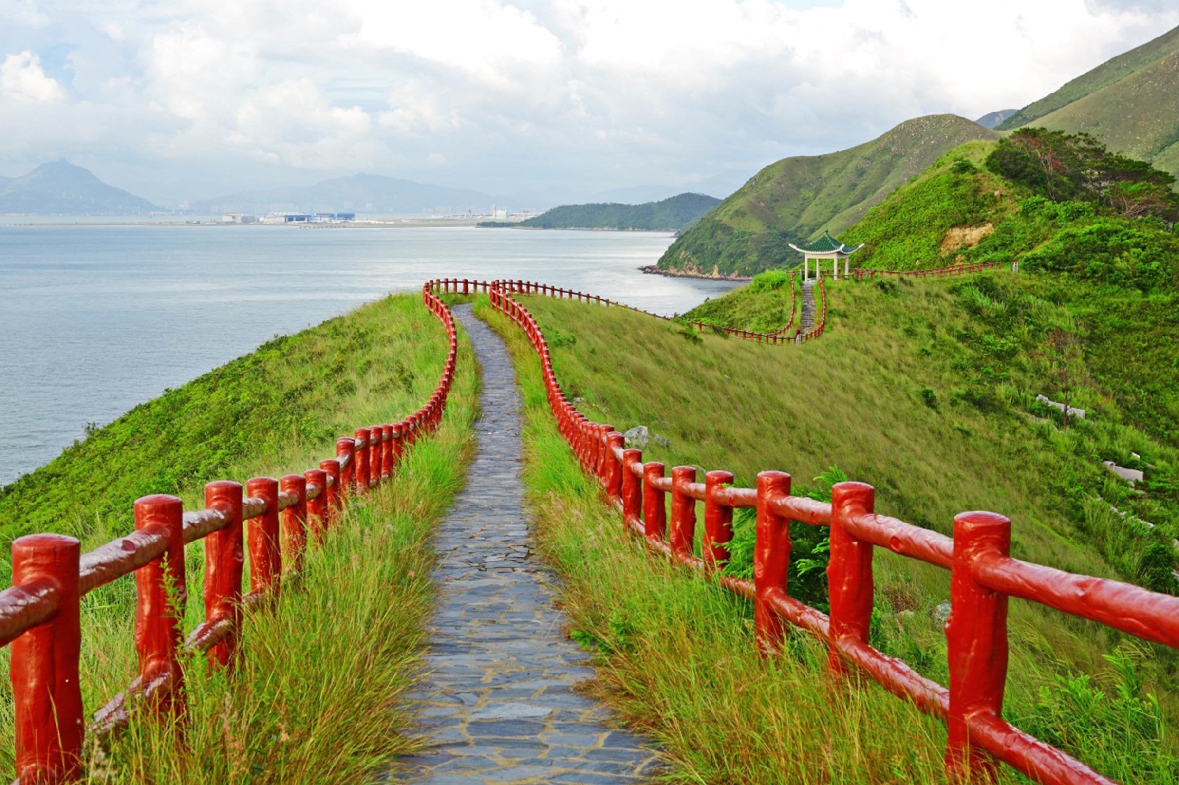 3D Seaside Mountain Road 30 Garage Door Mural Wallpaper AJ Wallpaper 