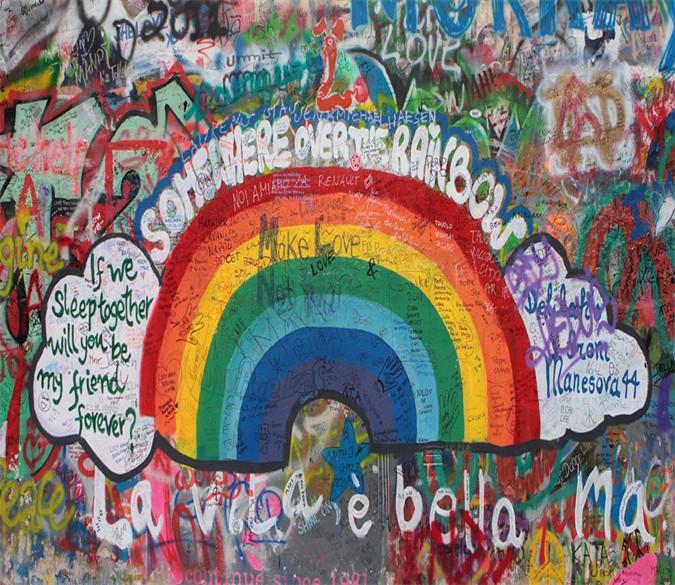 Graffiti Rainbow 728 Wallpaper AJ Wallpaper 