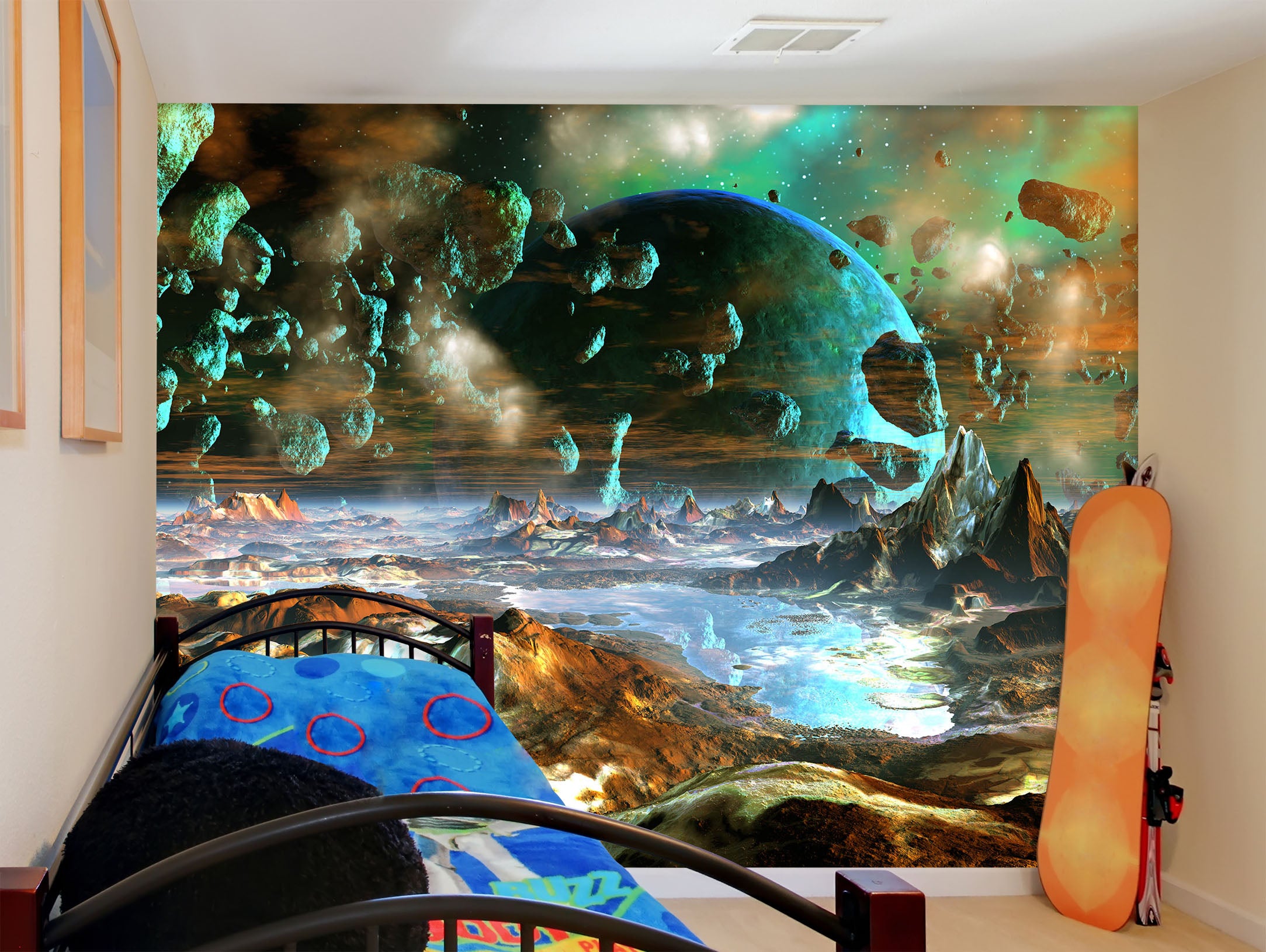 3D Planet Meteorite 57184 Wall Murals