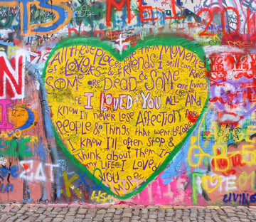 3D Graffiti Love Wall 688 Wallpaper AJ Wallpaper 