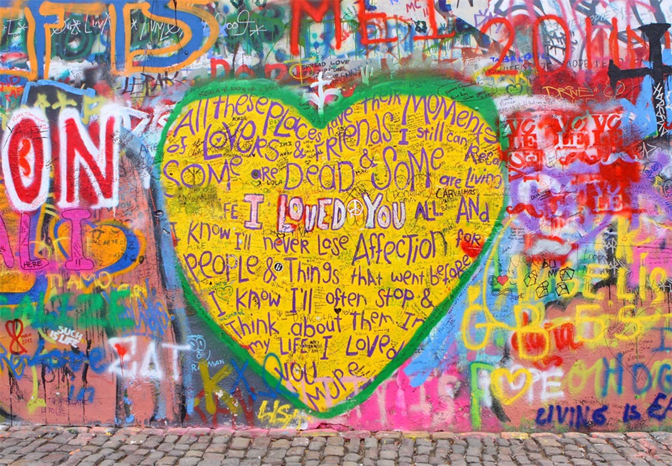 3D Romantic Graffiti 32 Garage Door Mural Wallpaper AJ Wallpaper 