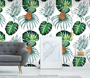 3D Pineapple Leaf 594 Wallpaper AJ Wallpaper 