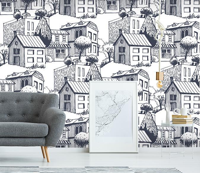 3D Small House 003 Wallpaper AJ Wallpaper 