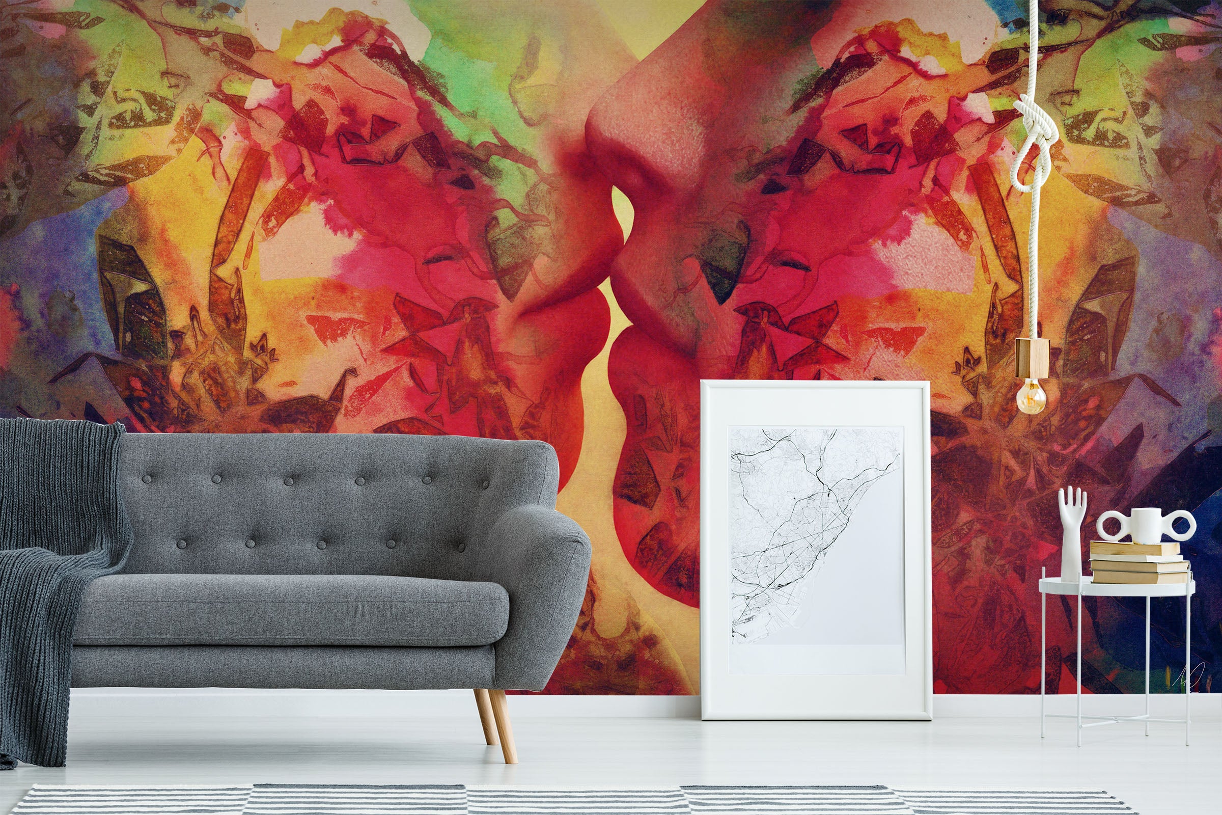 3D Graffiti Love 1405 Marco Cavazzana Wall Mural Wall Murals