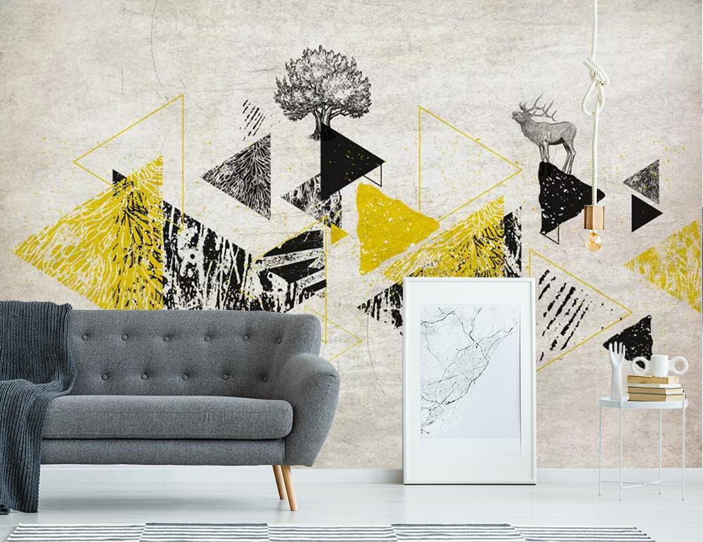3D Yellow Triangle 440 Wallpaper AJ Wallpaper 