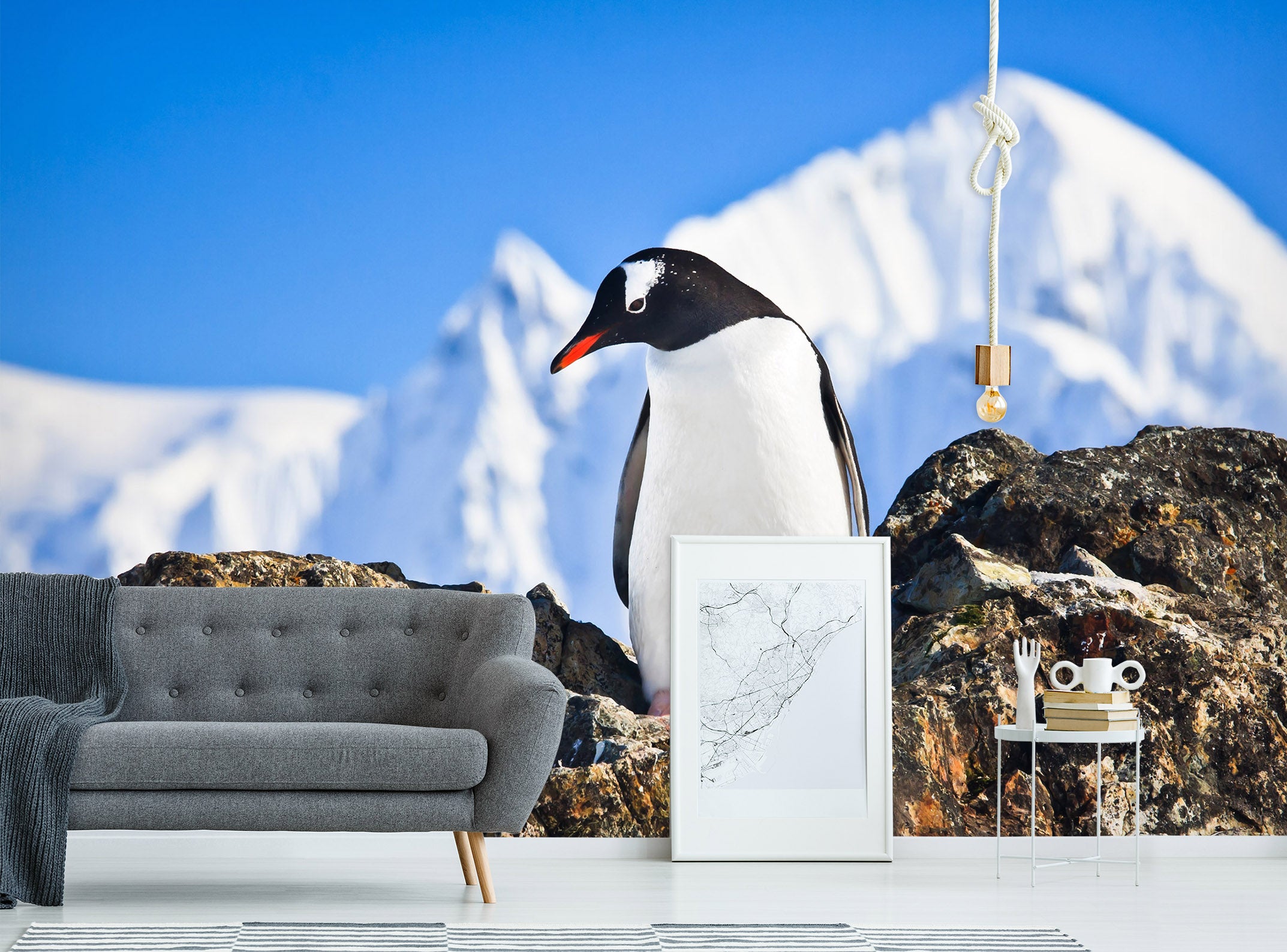 3D Glacier Penguin 57111 Wall Murals