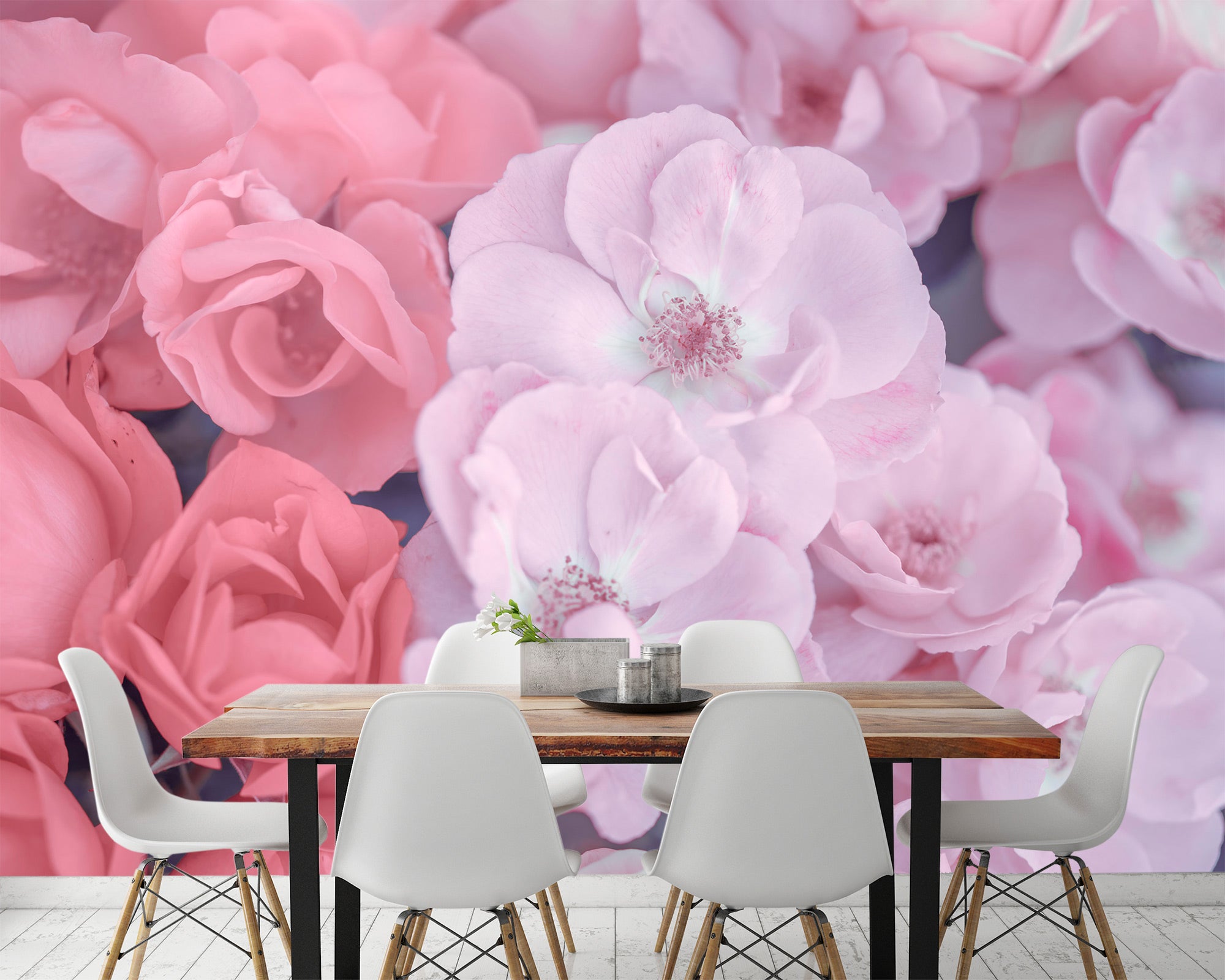 3D Gentle Pink Flower 6216 Assaf Frank Wall Mural Wall Murals