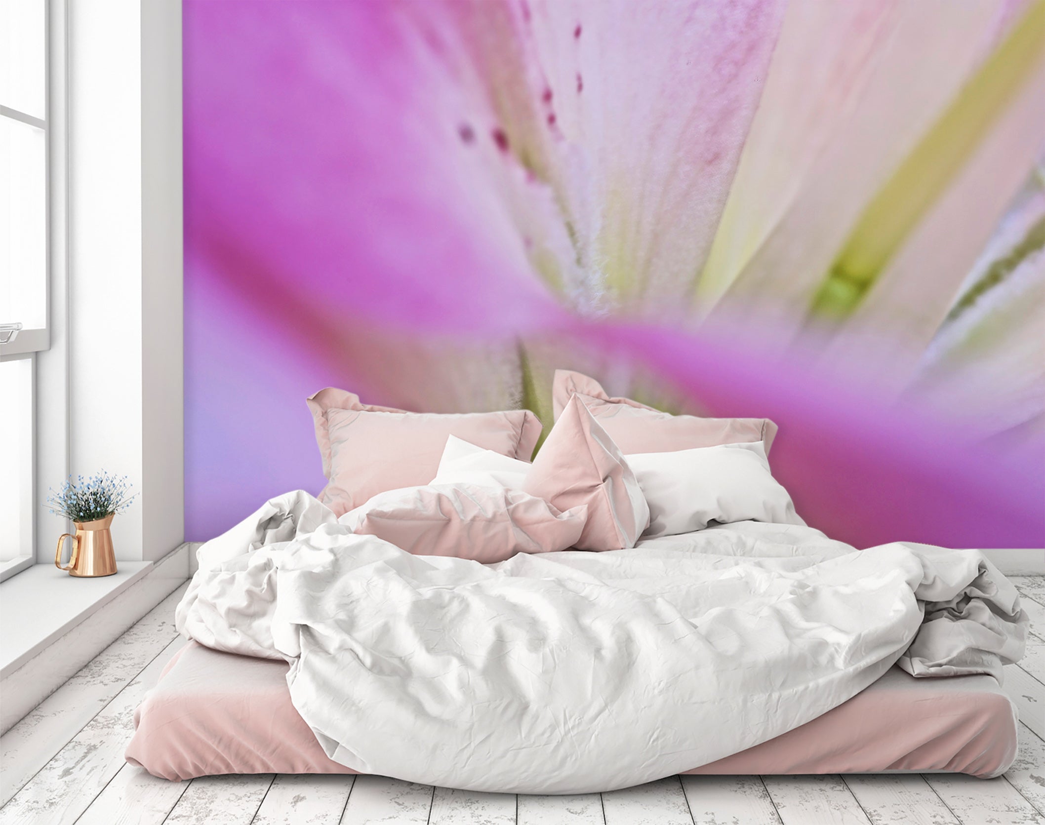 3D Freesia Glow 107 Kathy Barefield Wall Mural Wall Murals