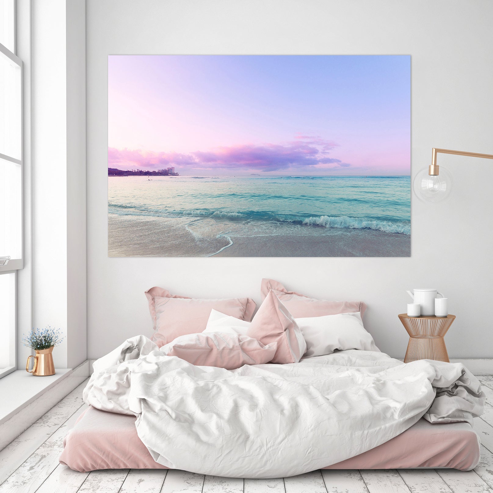 3D Purple Sky 015 Noirblanc777 Wall Sticker