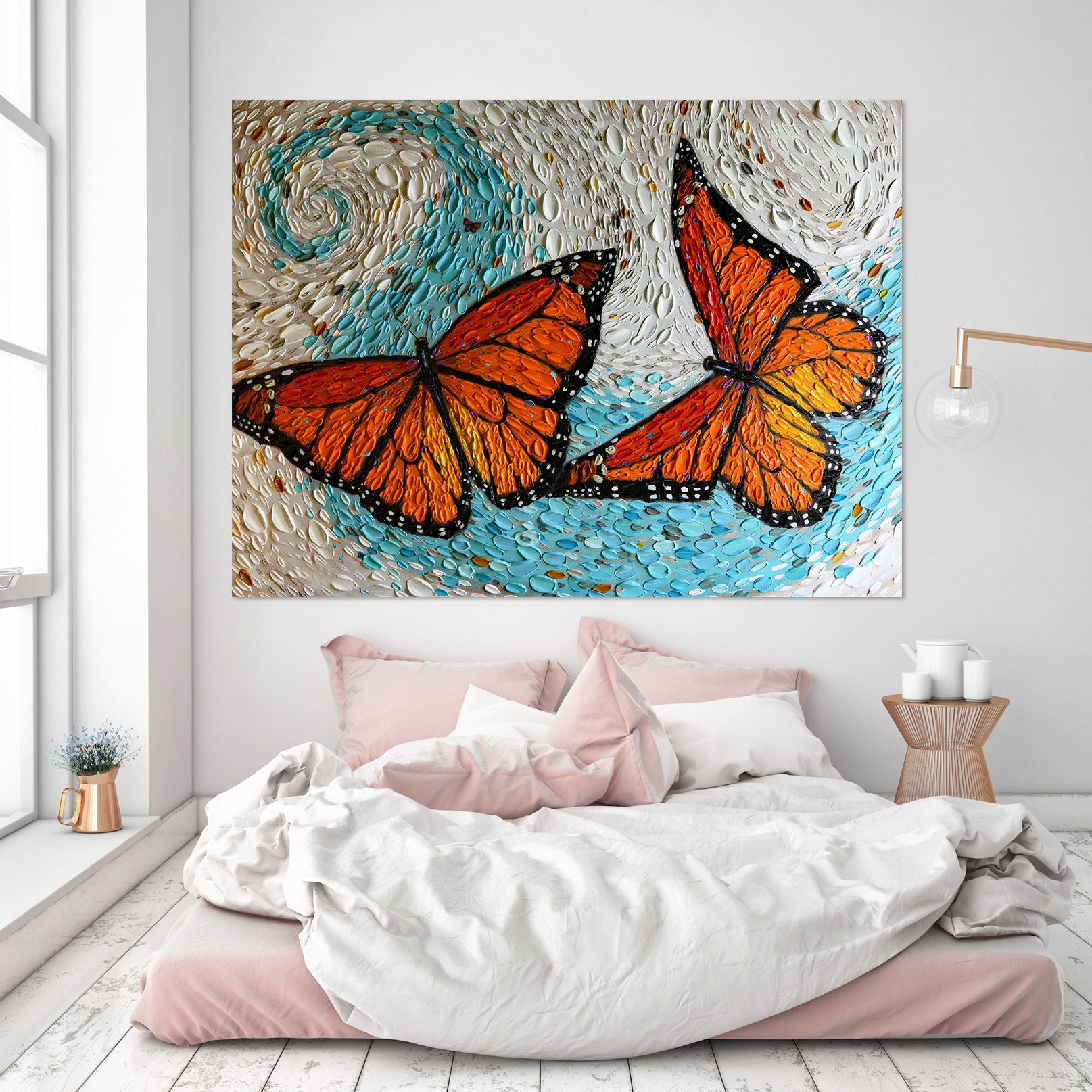 3D Painted Butterfly 031 Dena Tollefson Wall Sticker