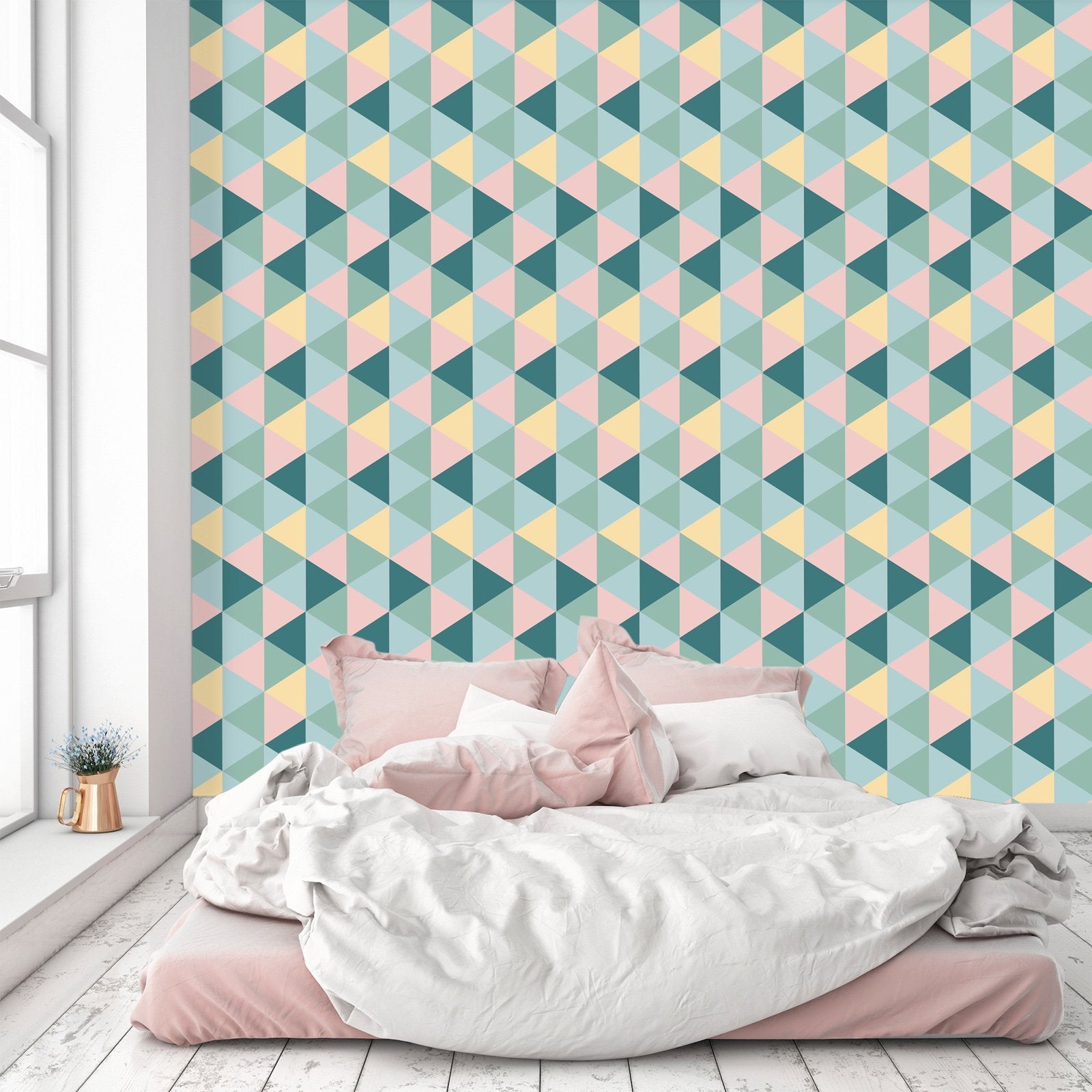 3D Inverted Triangle Color 490 Wallpaper AJ Wallpaper 
