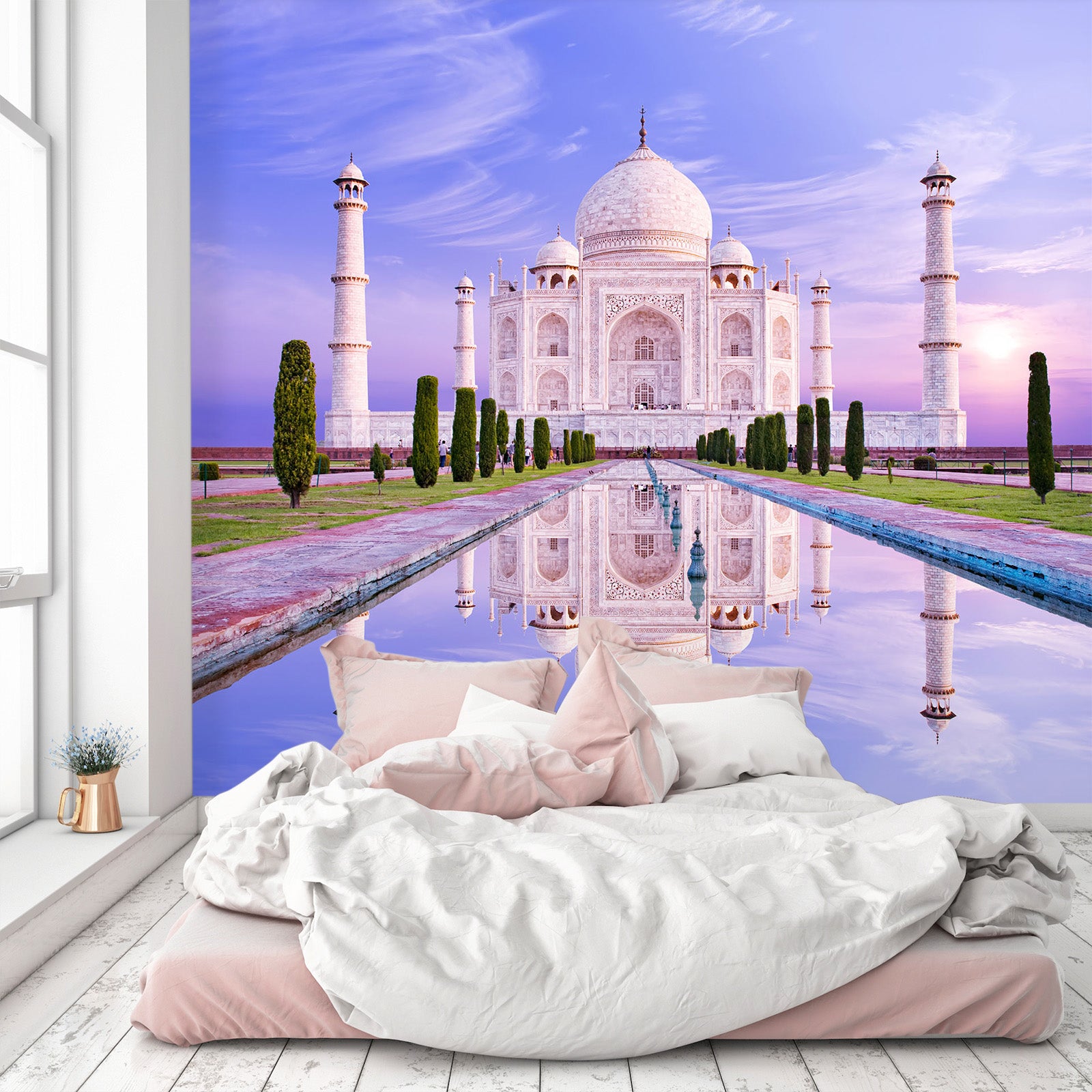 3D Purple Castle 1672 Wall Murals