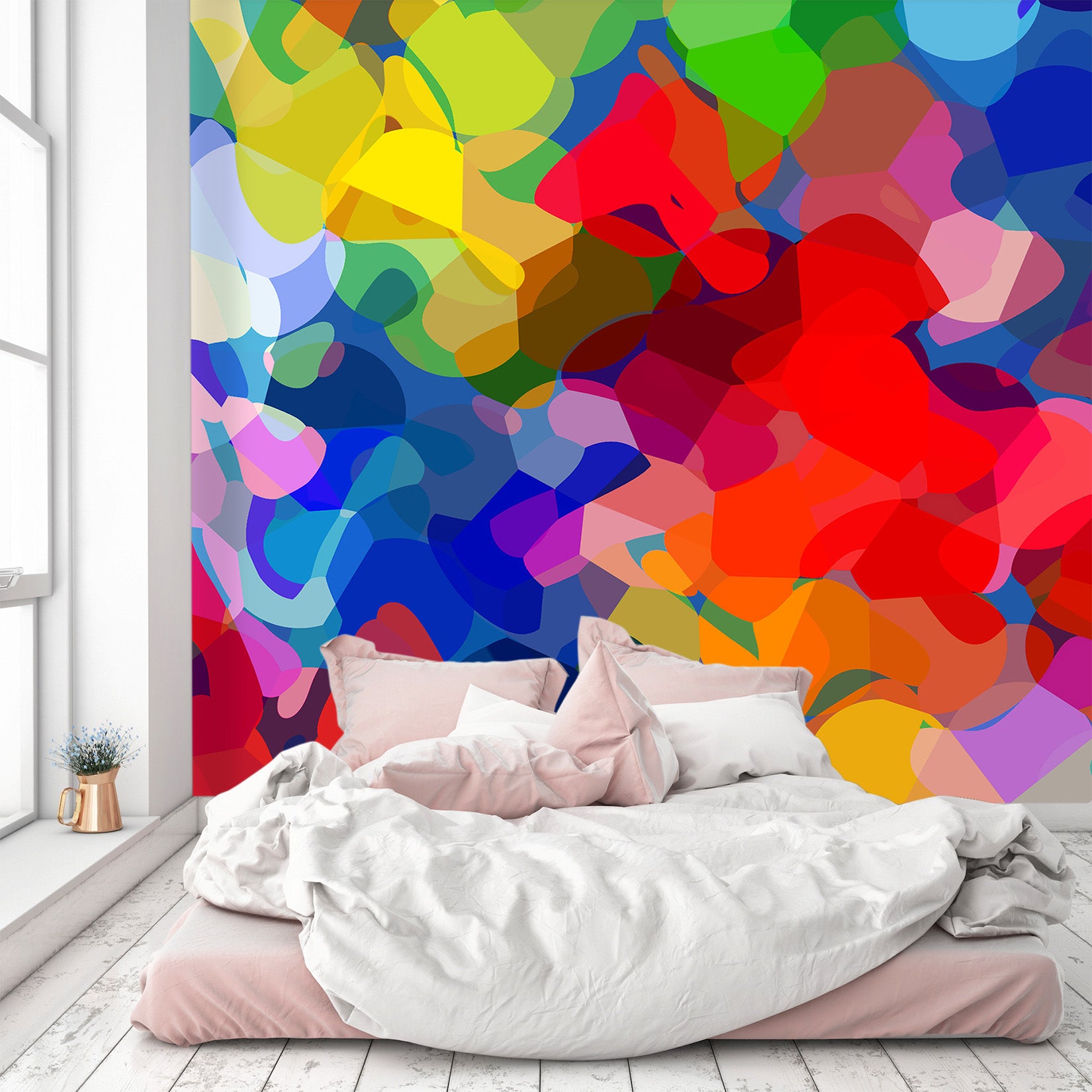 3D Bright Colors 1006 Shandra Smith Wall Mural Wall Murals