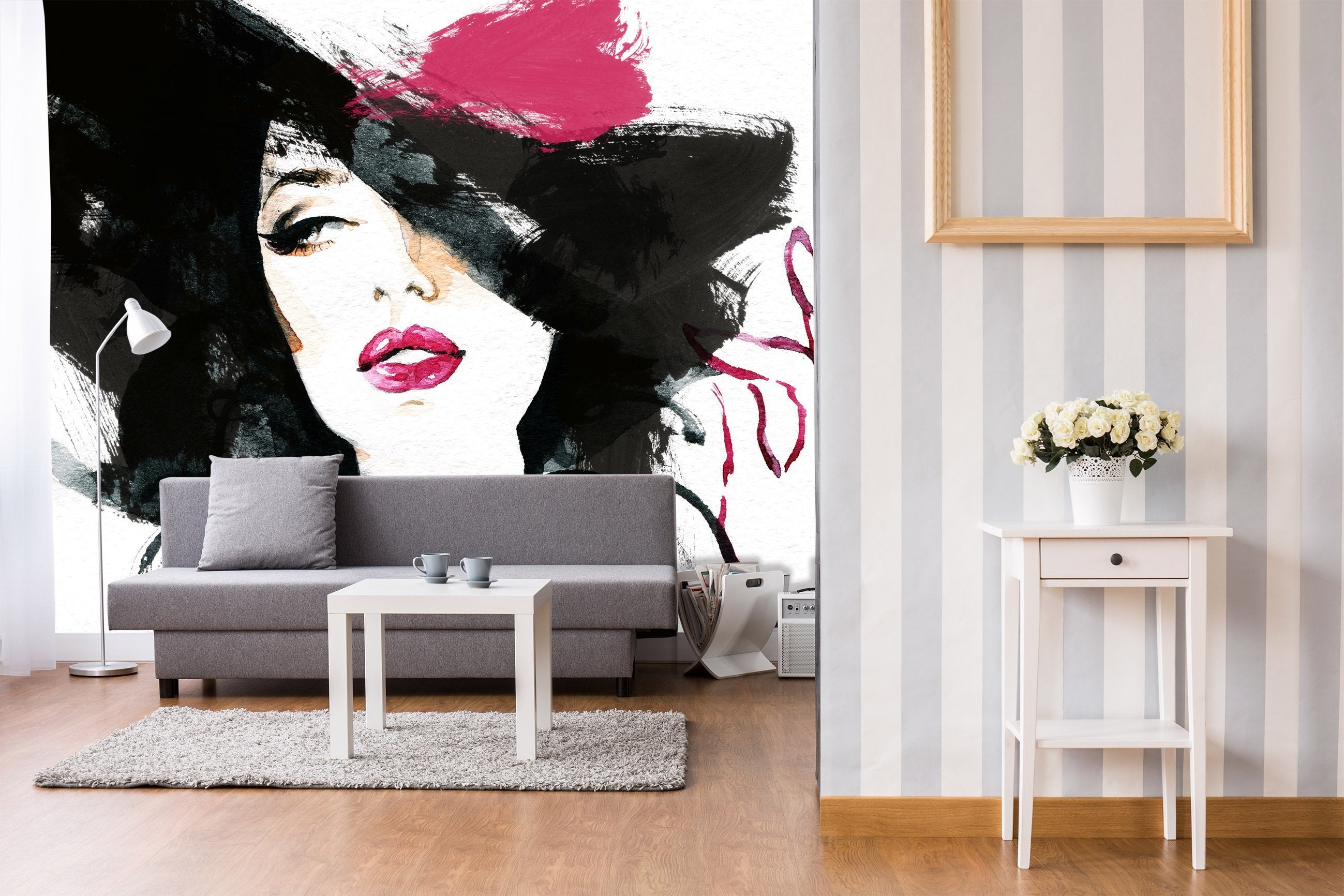 3D Hat Woman 050 Wallpaper AJ Wallpaper 