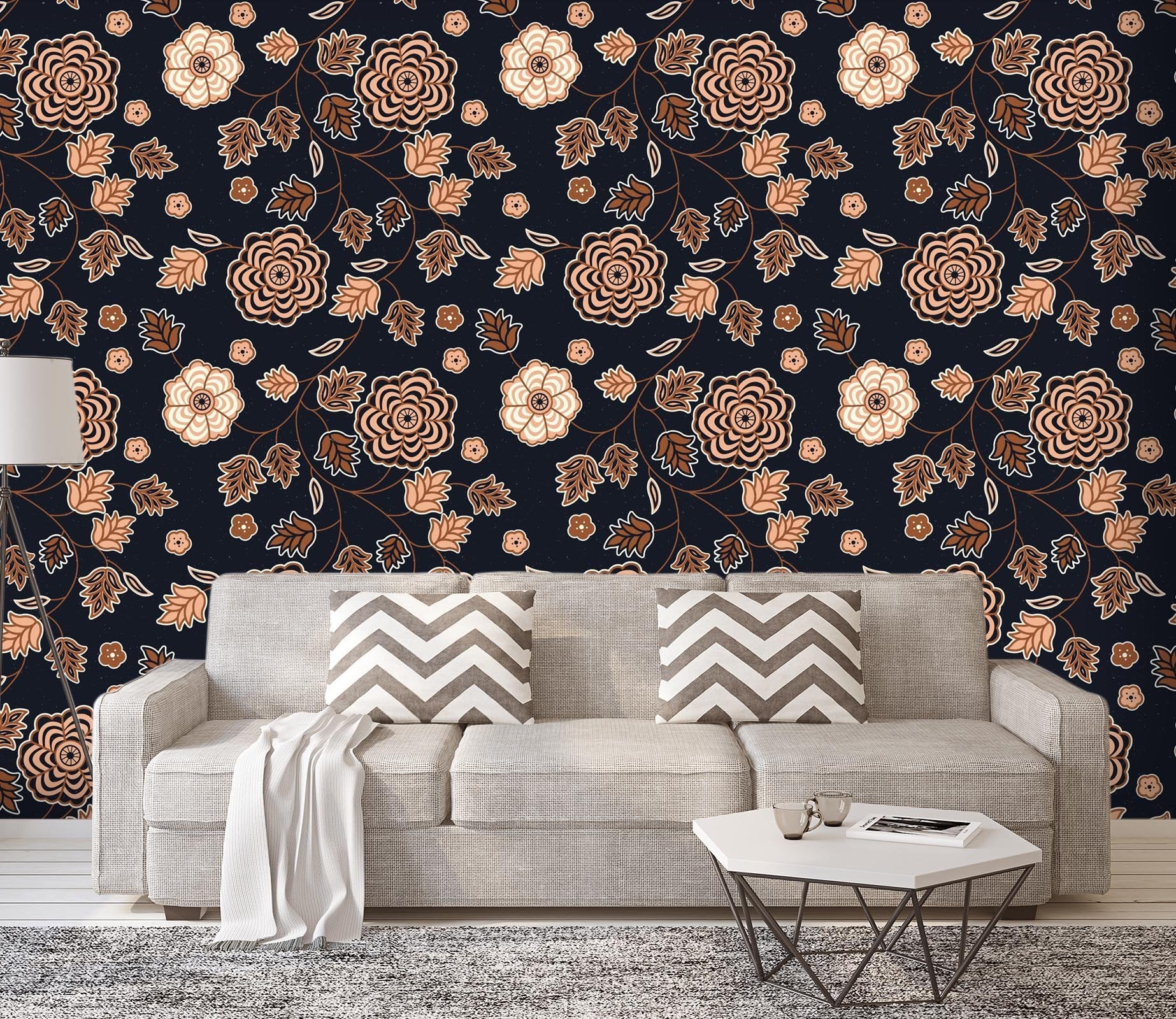 3D Vine Flower 249 Wallpaper AJ Wallpaper 