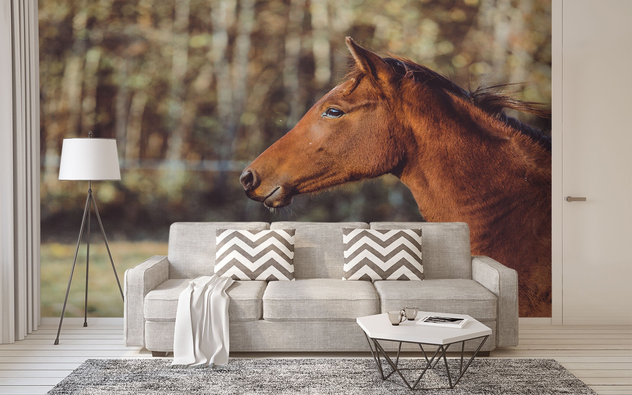 3D Forest Horse 572 Wallpaper AJ Wallpaper 