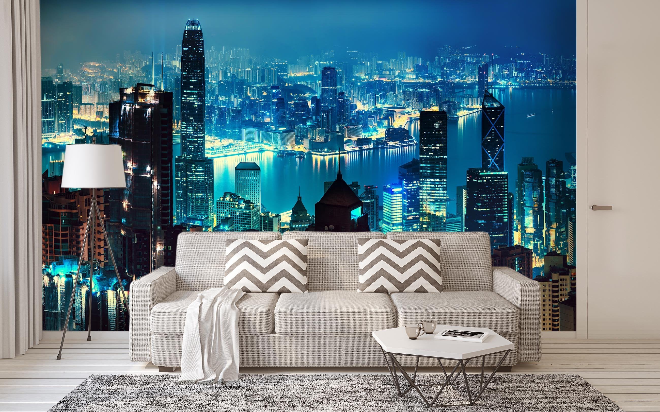 3D Night City 015 Wallpaper AJ Wallpaper 