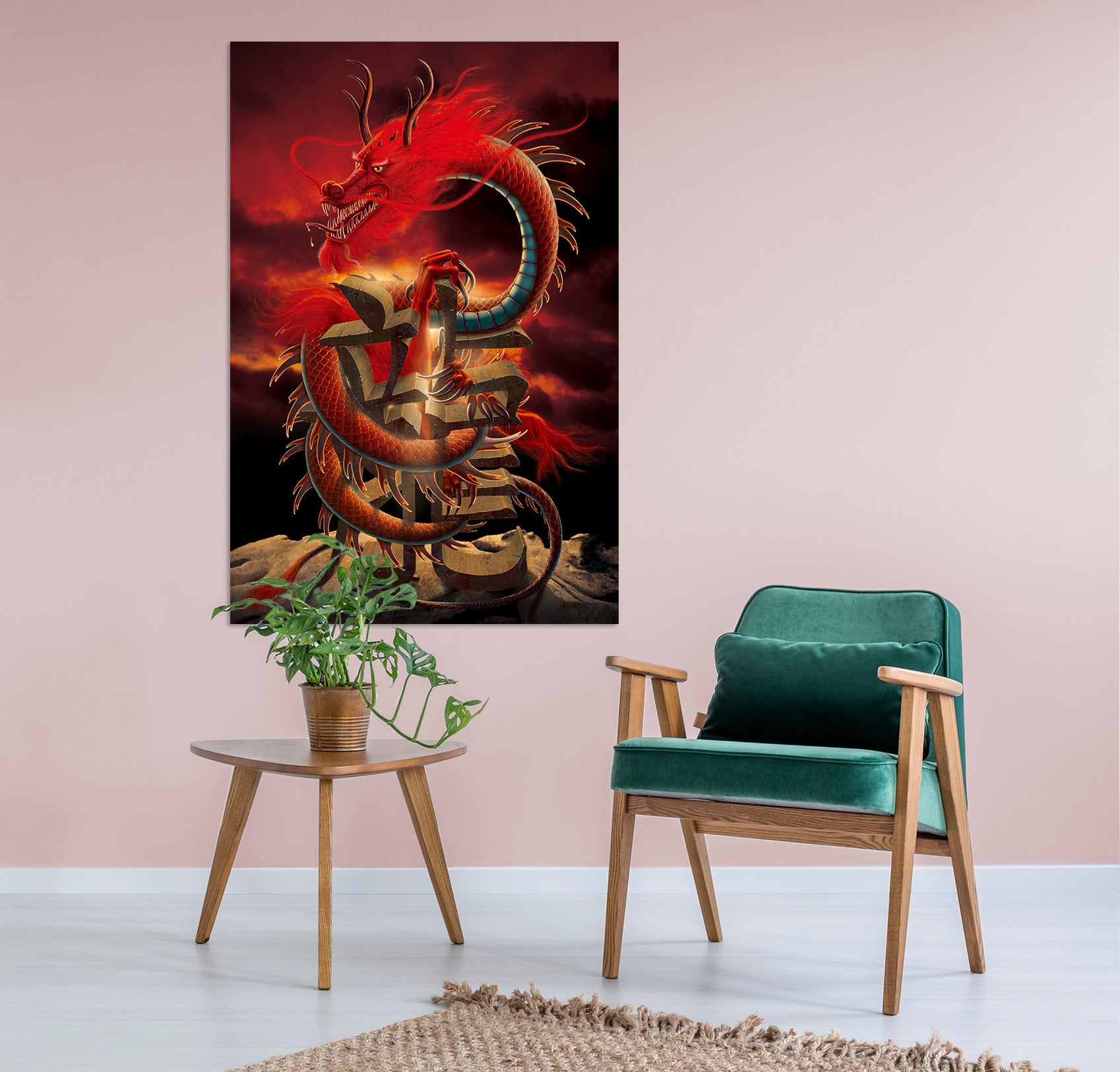 3D Chinese Dragon Def 022 Vincent Hie Wall Sticker