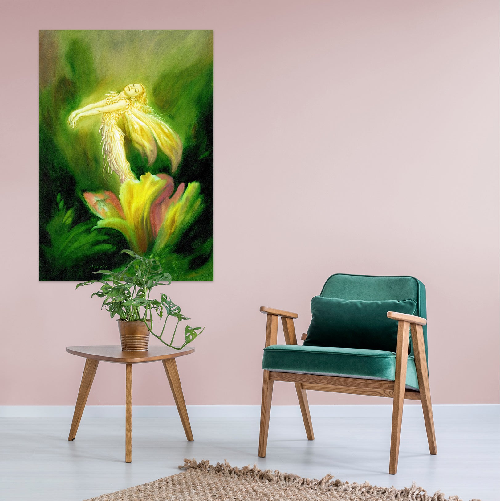 3D Flower Elf 8127 Ciruelo Wall Sticker