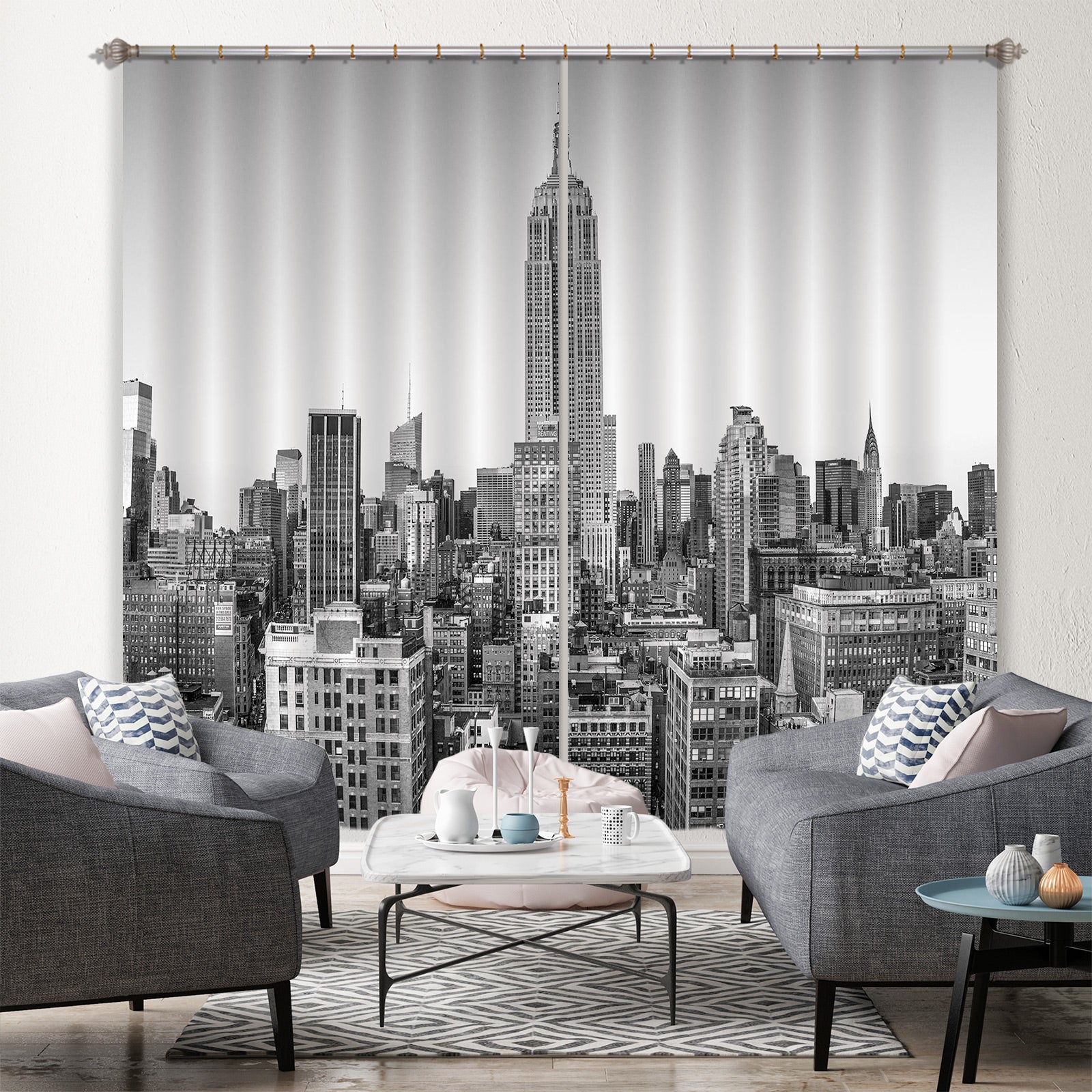 3D Sketch Building 018 Assaf Frank Curtain Curtains Drapes