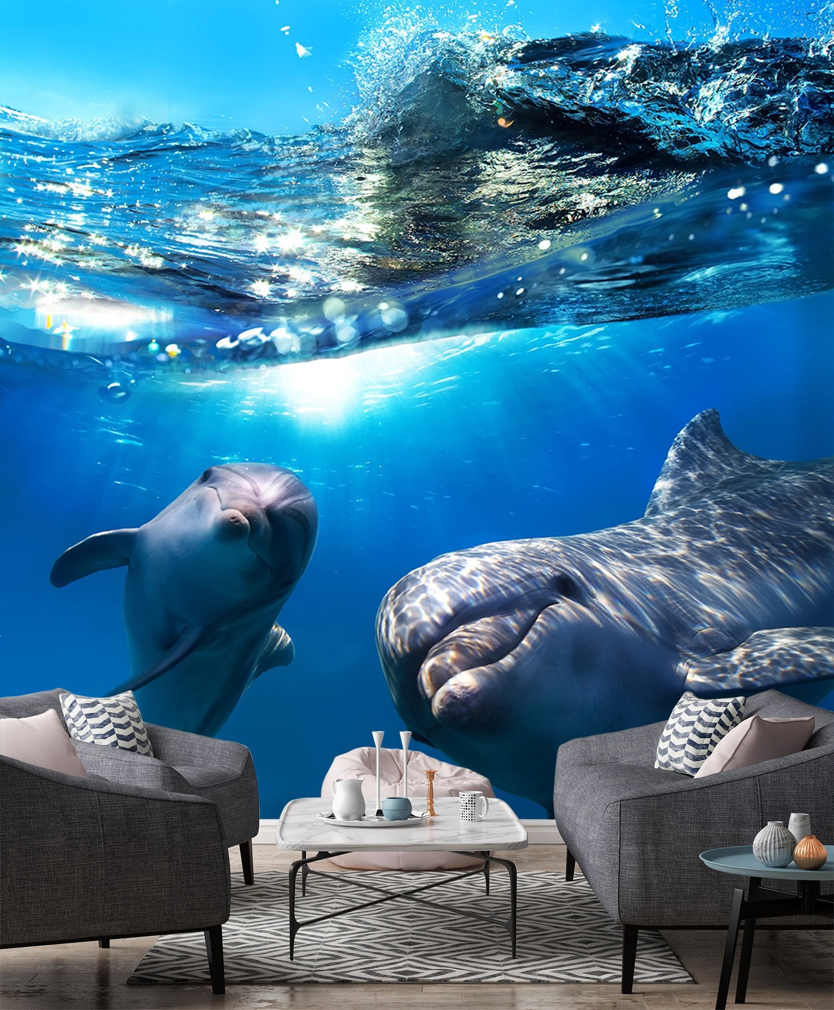 3D Dolphin Smile 106 Wallpaper AJ Wallpaper 