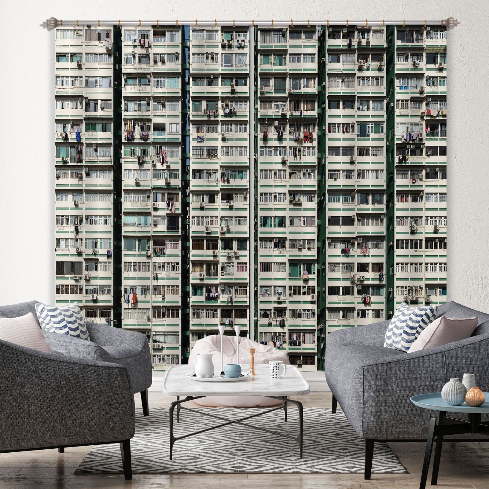 3D Residential Building 106 Marco Carmassi Curtain Curtains Drapes