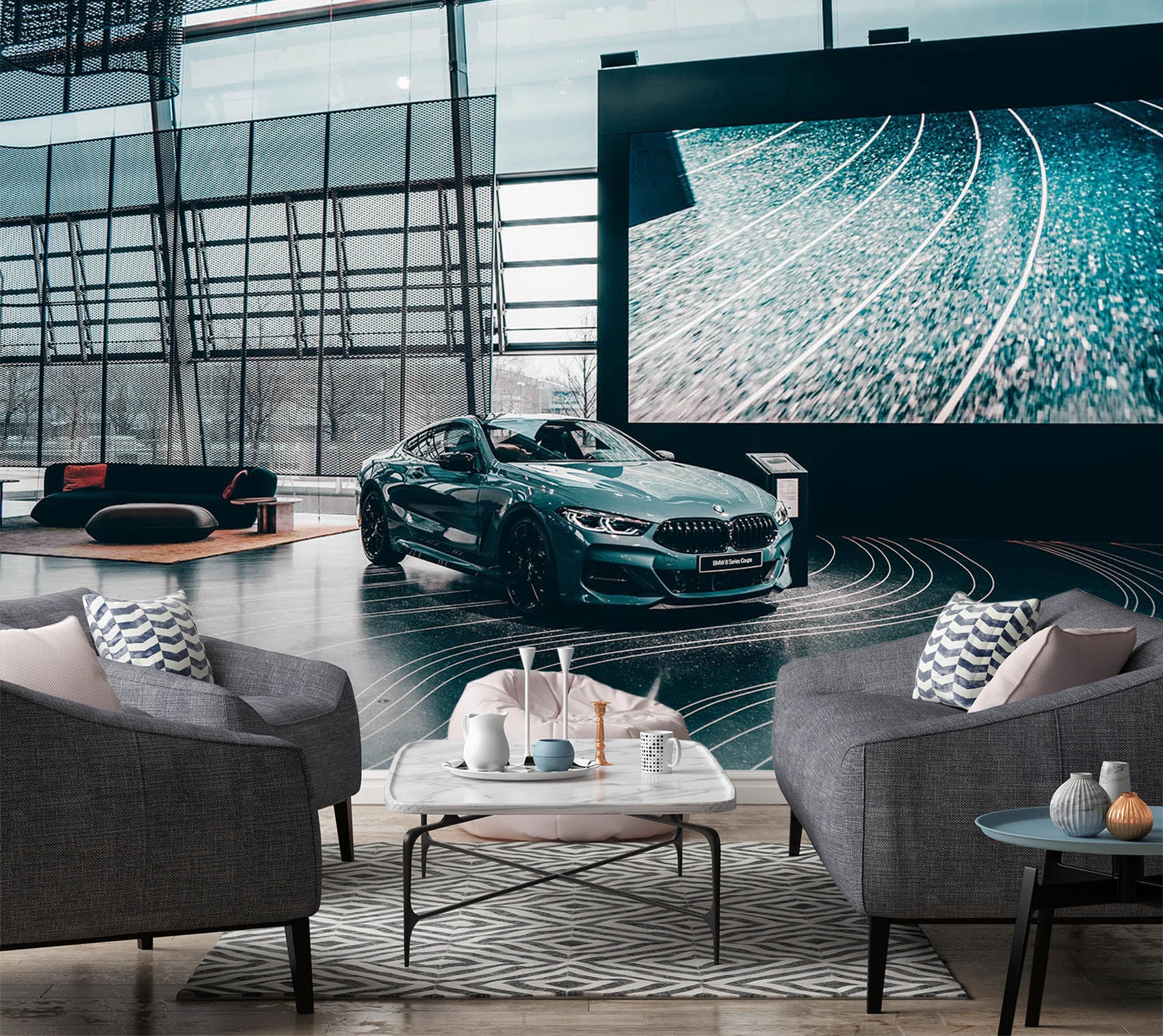 3D Auto Automobile 093 Vehicle Wall Murals