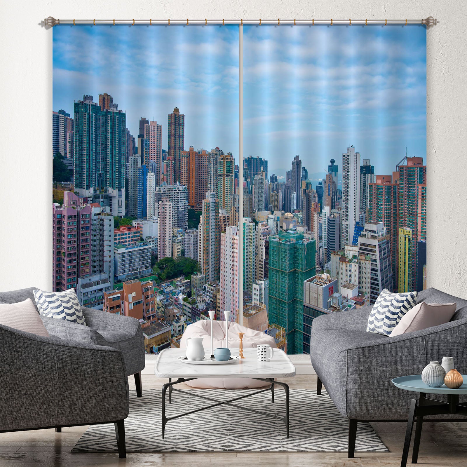 3D Tall Building 108 Marco Carmassi Curtain Curtains Drapes