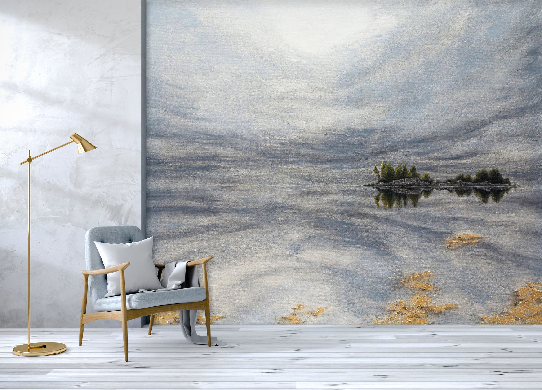 3D Grey Sky 1846 Marina Zotova Wall Mural Wall Murals
