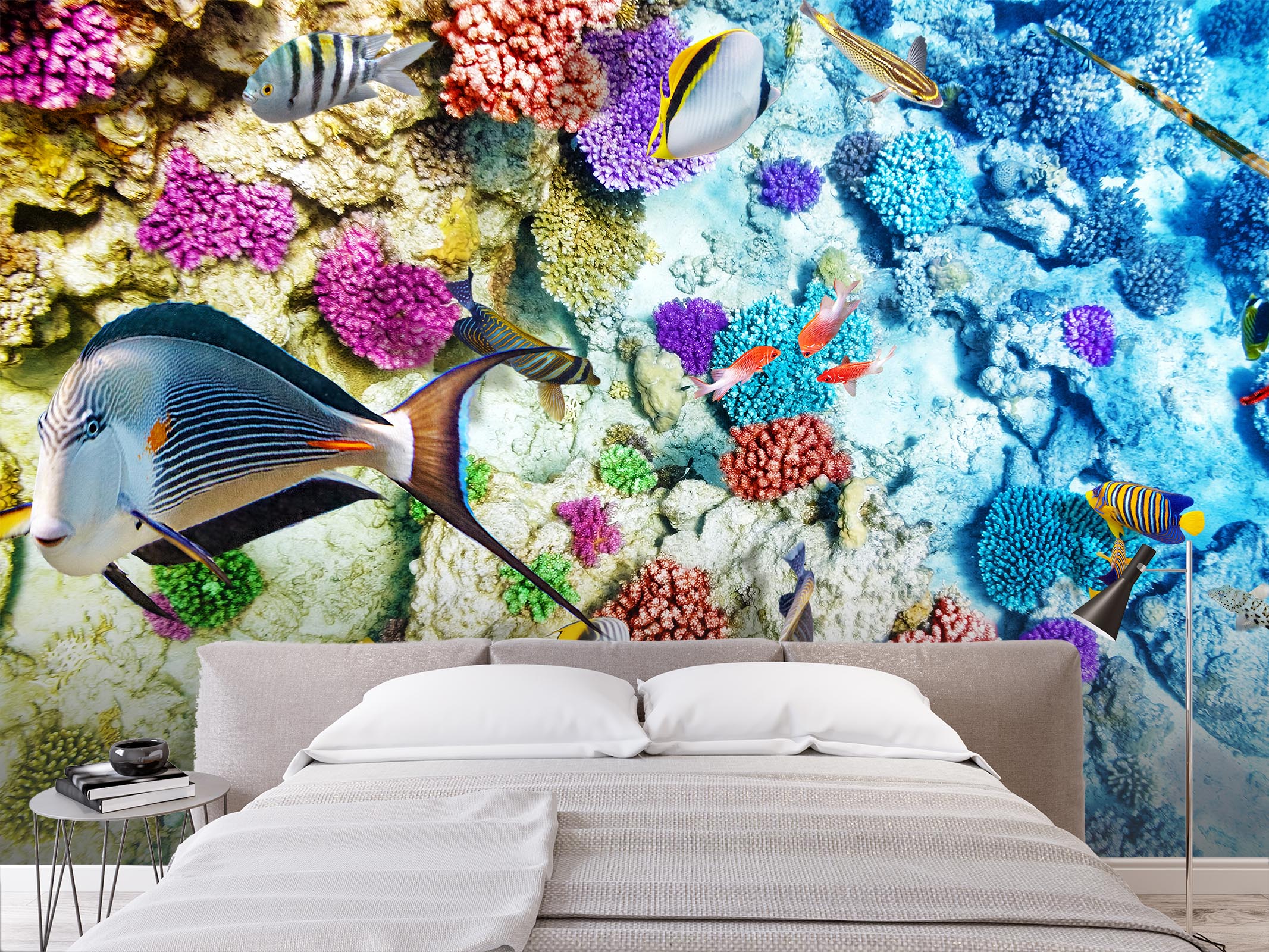 3D Blue Coral 361 Wall Murals