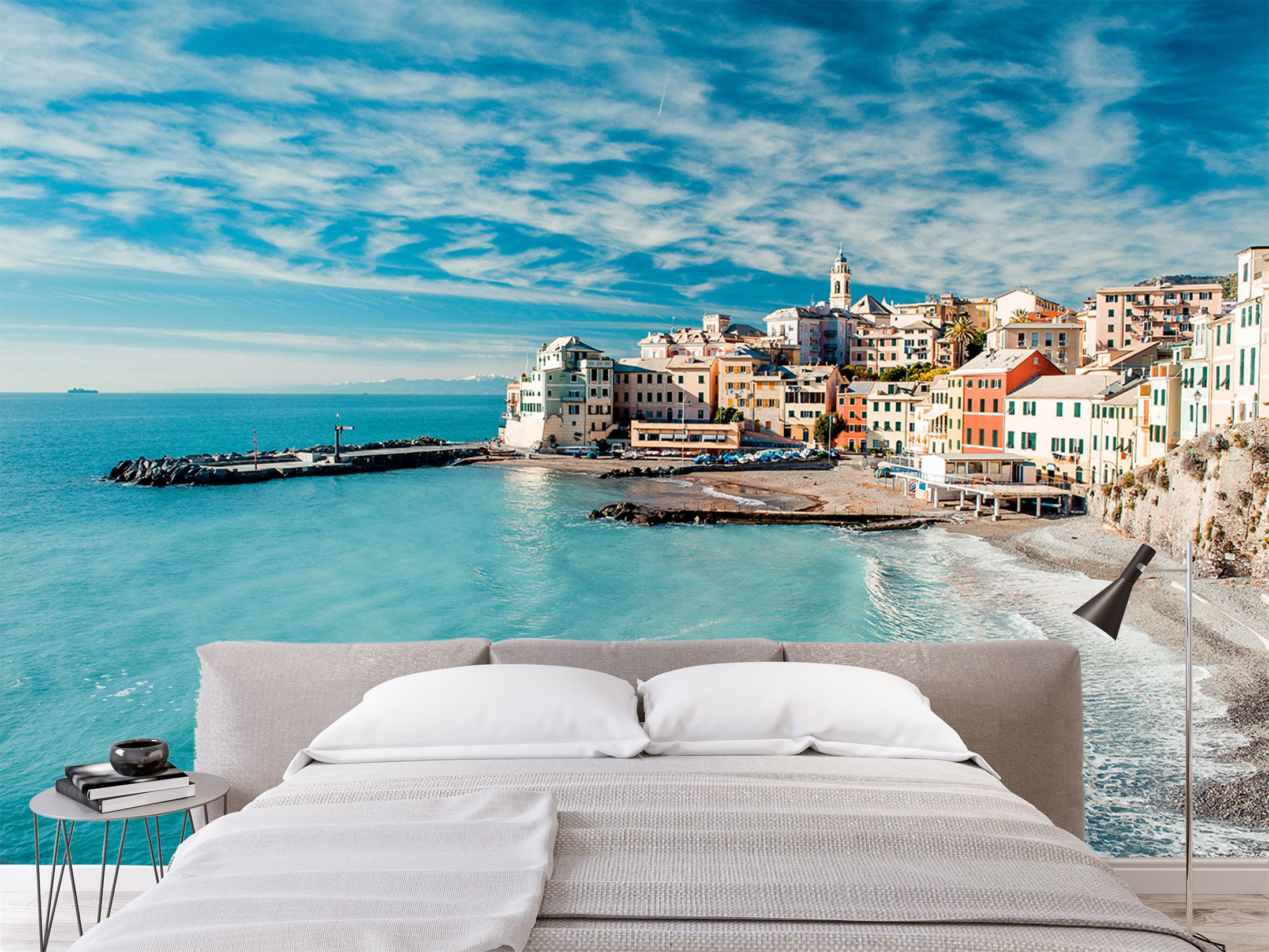 3D Seaside City 122 Wall Murals