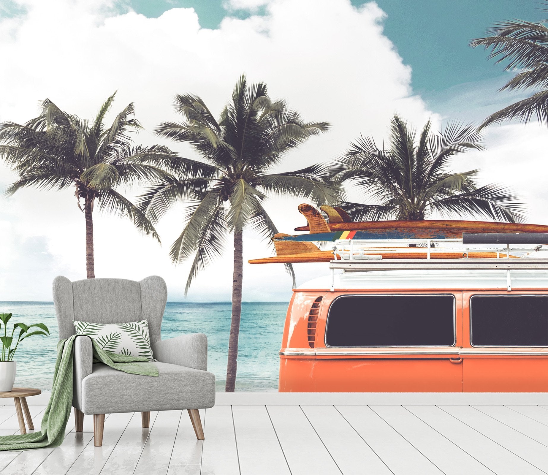 3D Straight Coconut Tree 068 Wallpaper AJ Wallpaper 