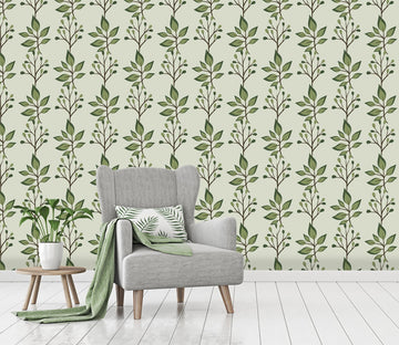 3D Green Leaf Pattern 540 Wallpaper AJ Wallpaper 