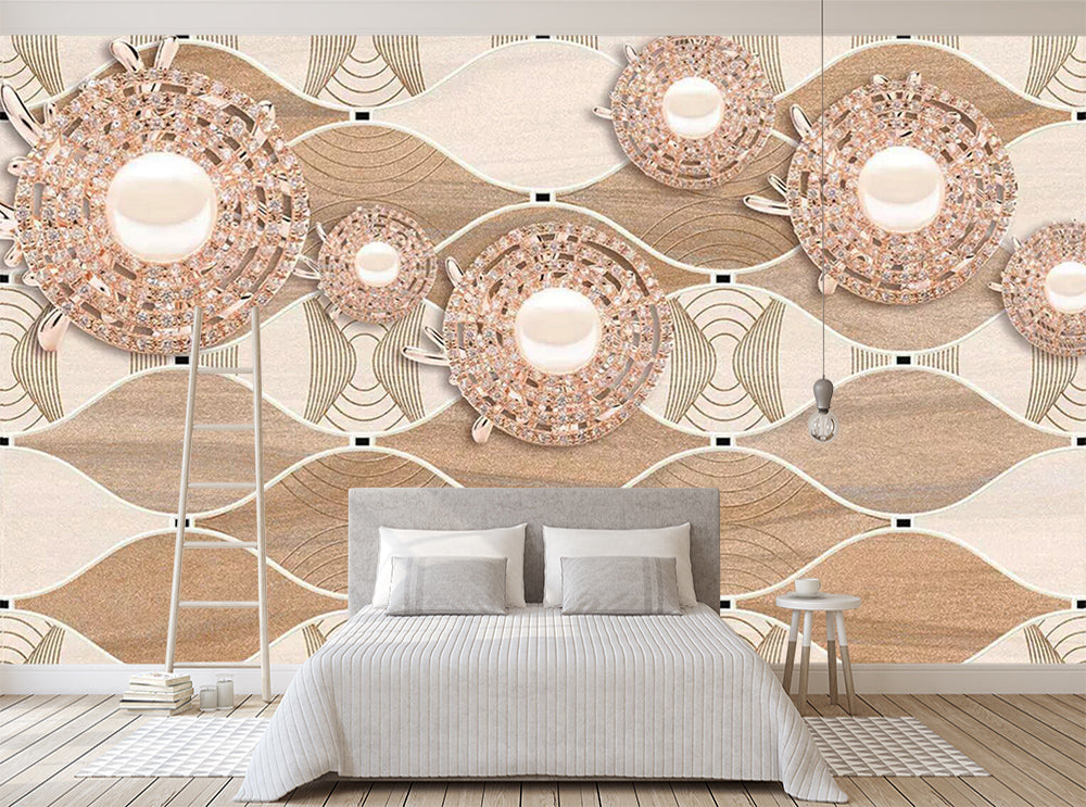3D Diamond Circle WC417 Wall Murals