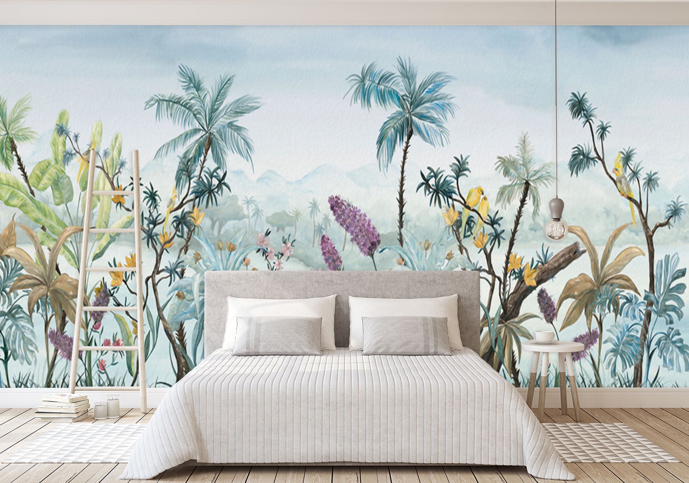 3D Lake Flower 1533 Wall Murals