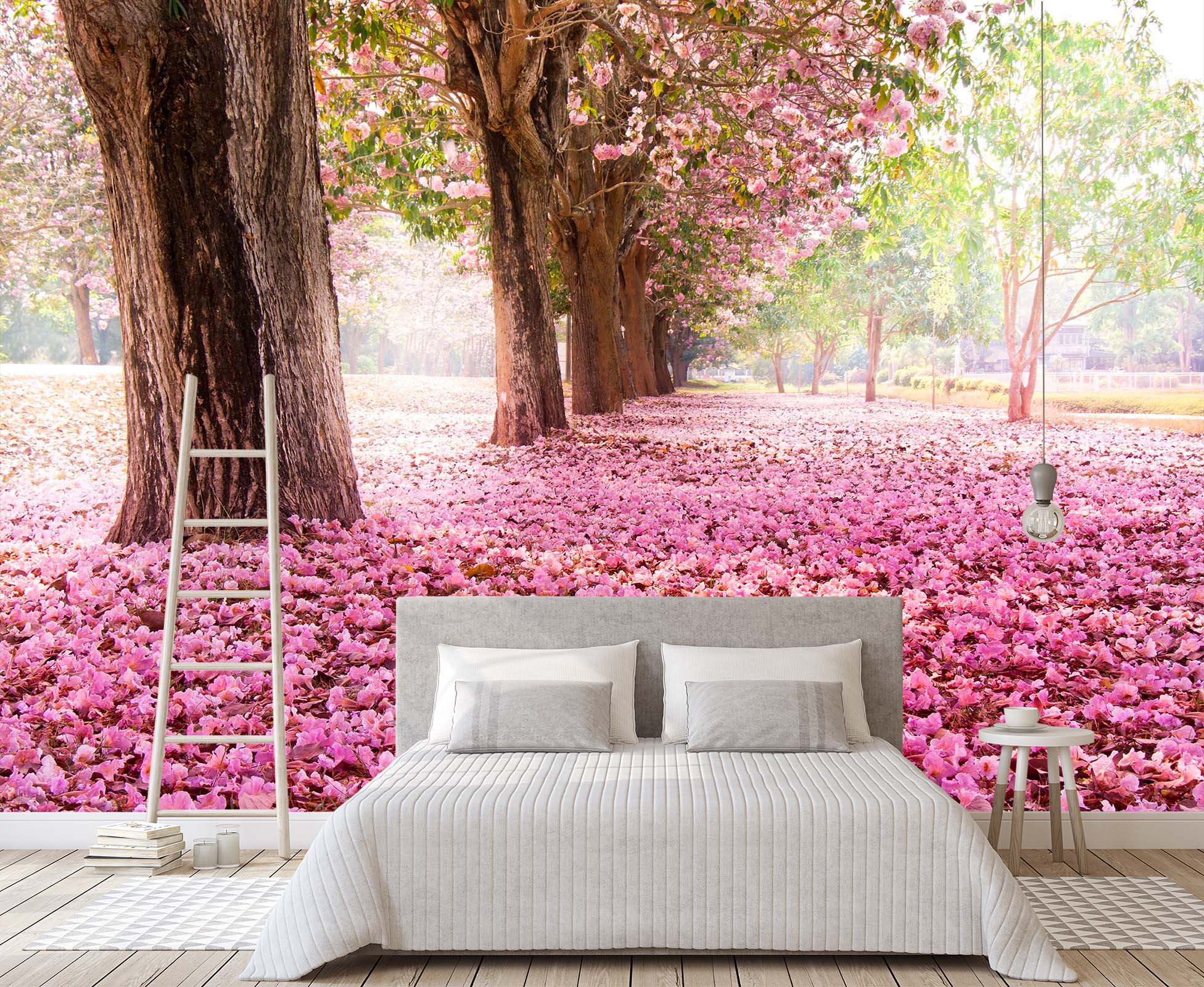 3D Pink Cherry Tree 144 Wall Murals Wallpaper AJ Wallpaper 2 