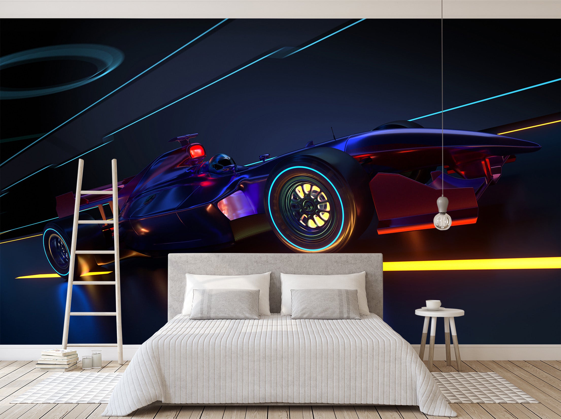 3D Colorful Wheel 391 Vehicle Wall Murals