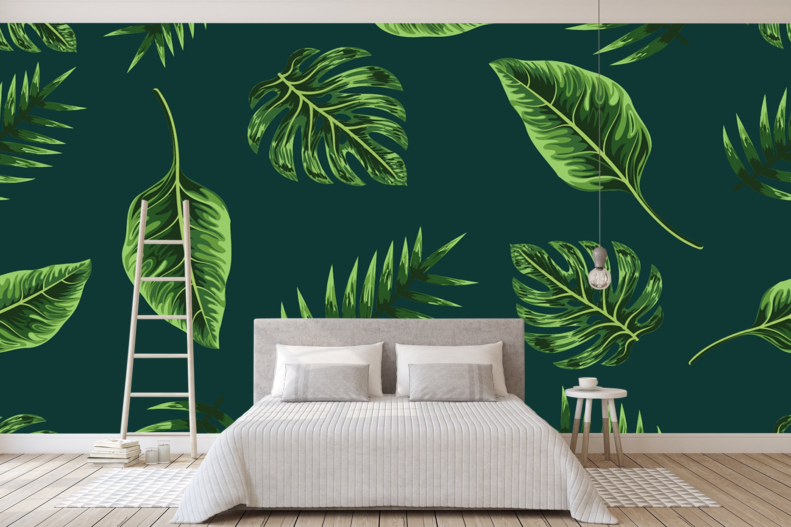 3D Tropical Greenery 020 Wallpaper AJ Wallpaper 