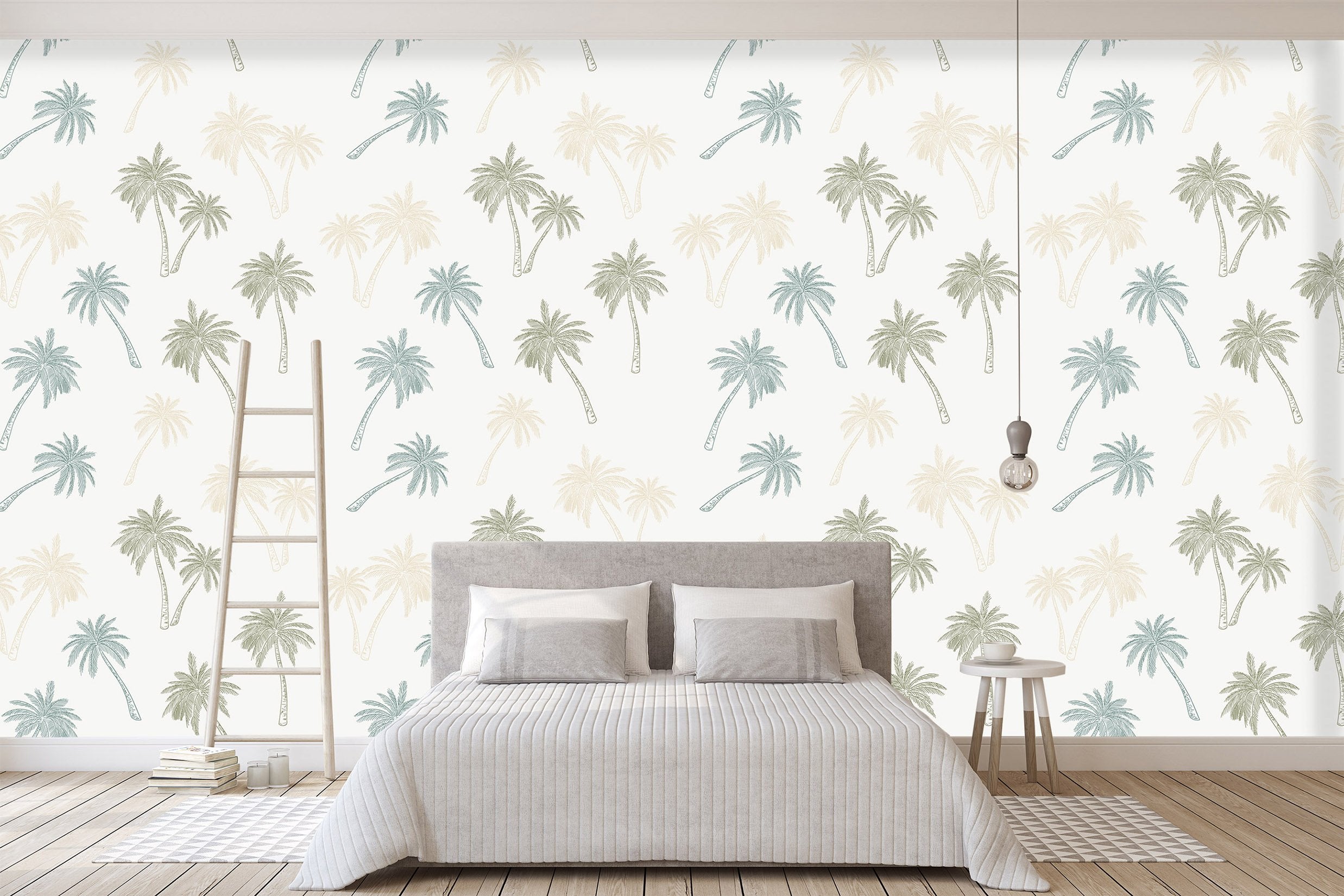 3D Coconut Trees Pattern 041 Wallpaper AJ Wallpaper 