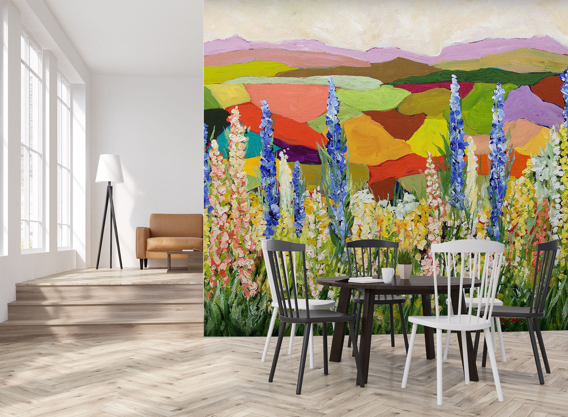 3D Colored Field 229 Allan P. Friedlander Wall Mural Wall Murals