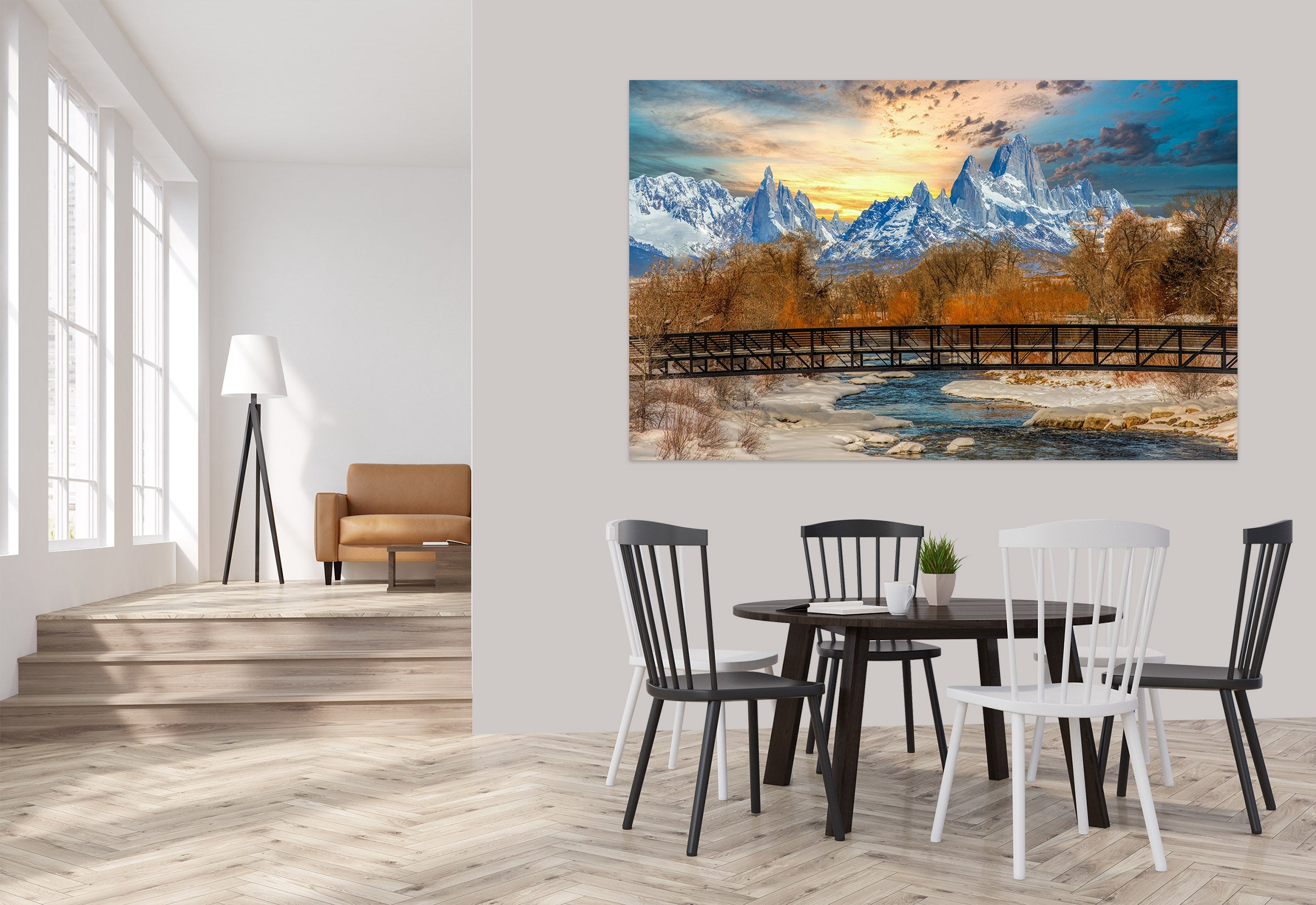 3D Snow Mountain 4057 Beth Sheridan Wall Sticker