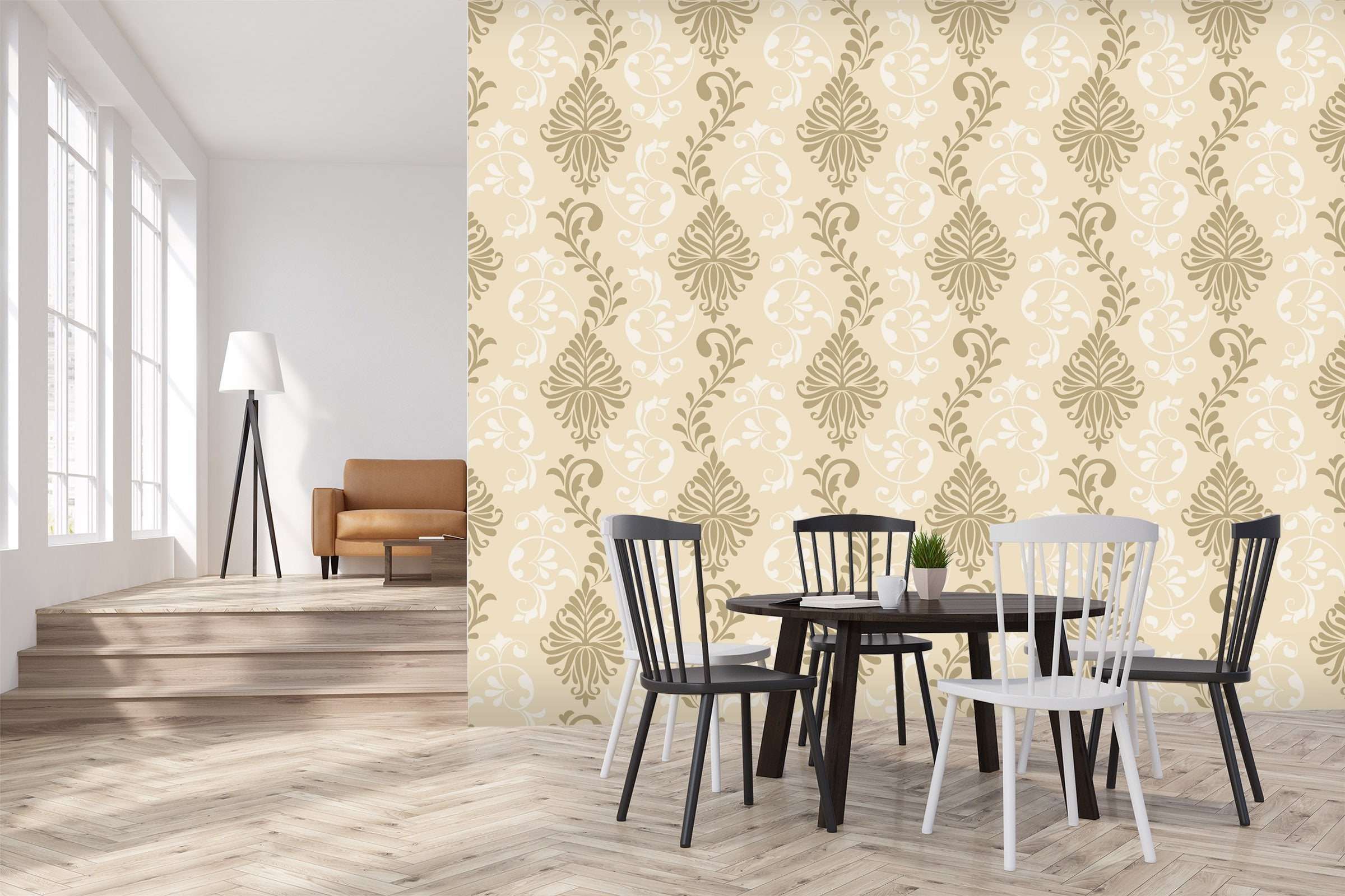 3D Flower Shadow Pattern 297 Wallpaper AJ Wallpaper 