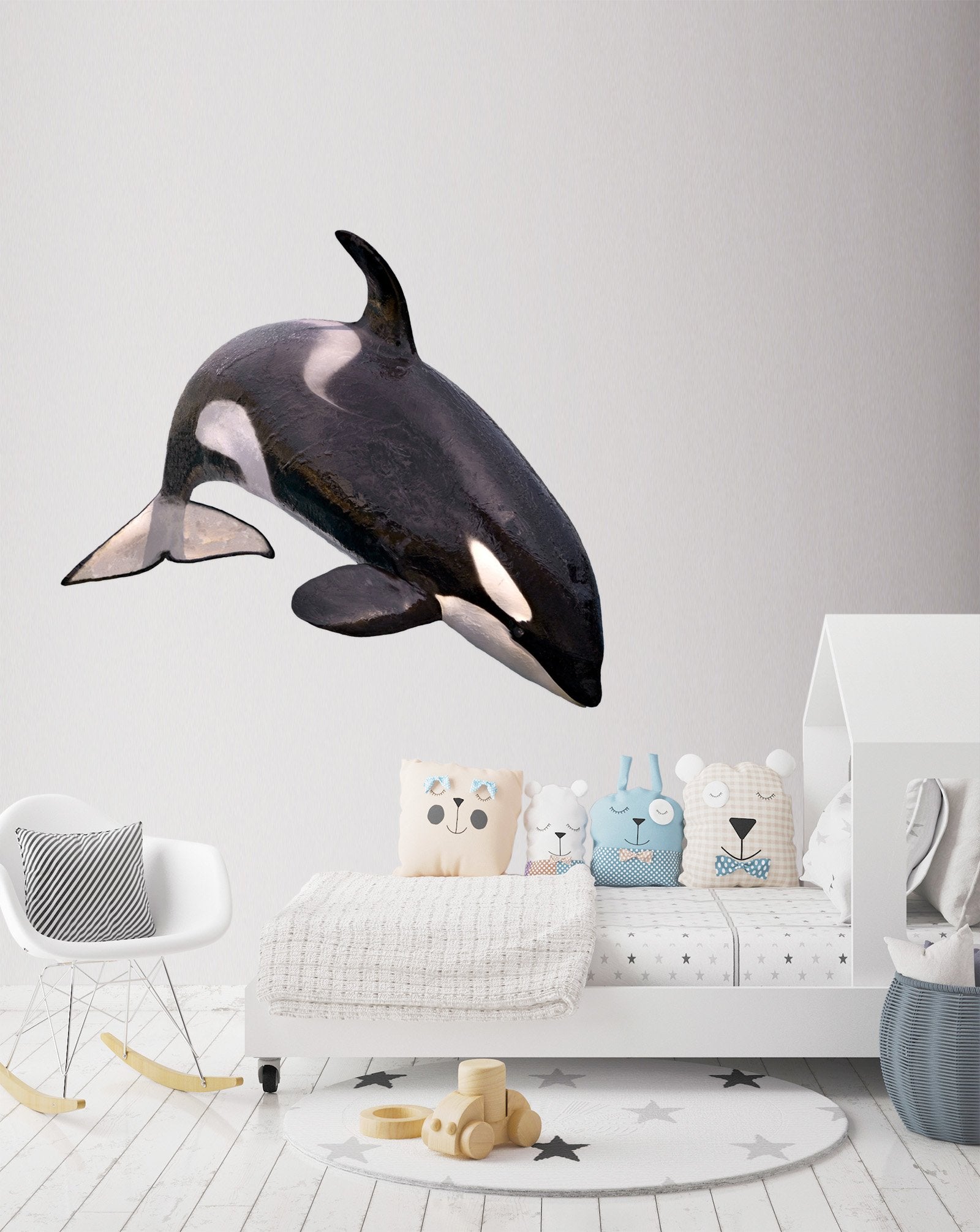 3D Whale 117 Animals Wall Stickers Wallpaper AJ Wallpaper 