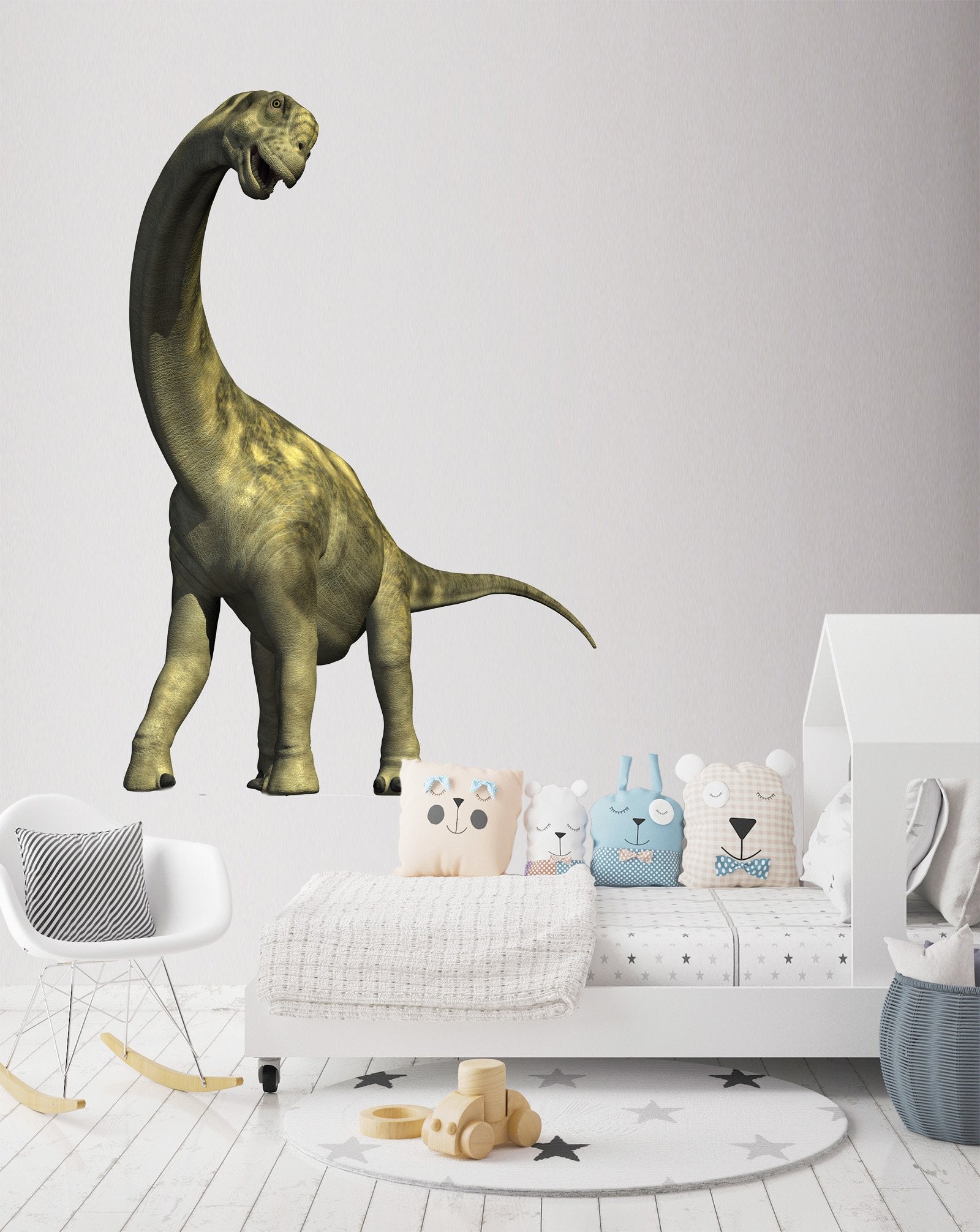 3D Long Necked Dragon 155 Animals Wall Stickers Wallpaper AJ Wallpaper 